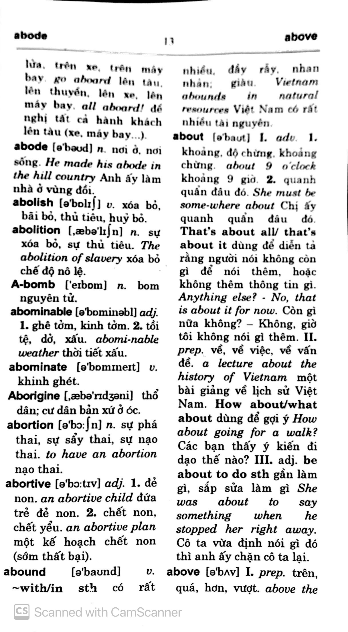 Từ Điển Anh- Việt Dành Cho Học Sinh - Ảnh 9
