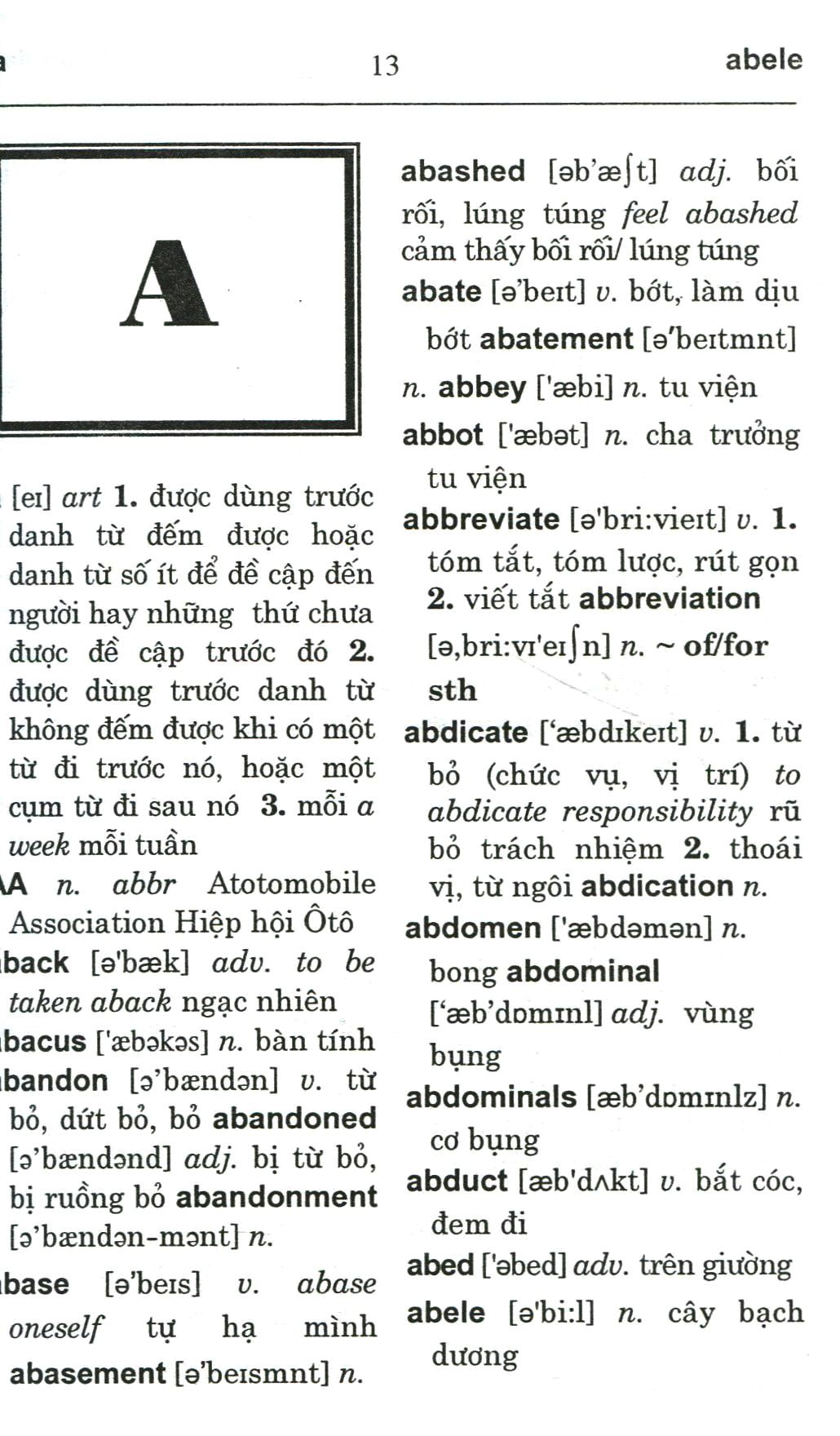 từ điển anh-viêt dành cho học sinh trung học phổ thông (170.000 từ) (tái bản 2023) - Ảnh 3