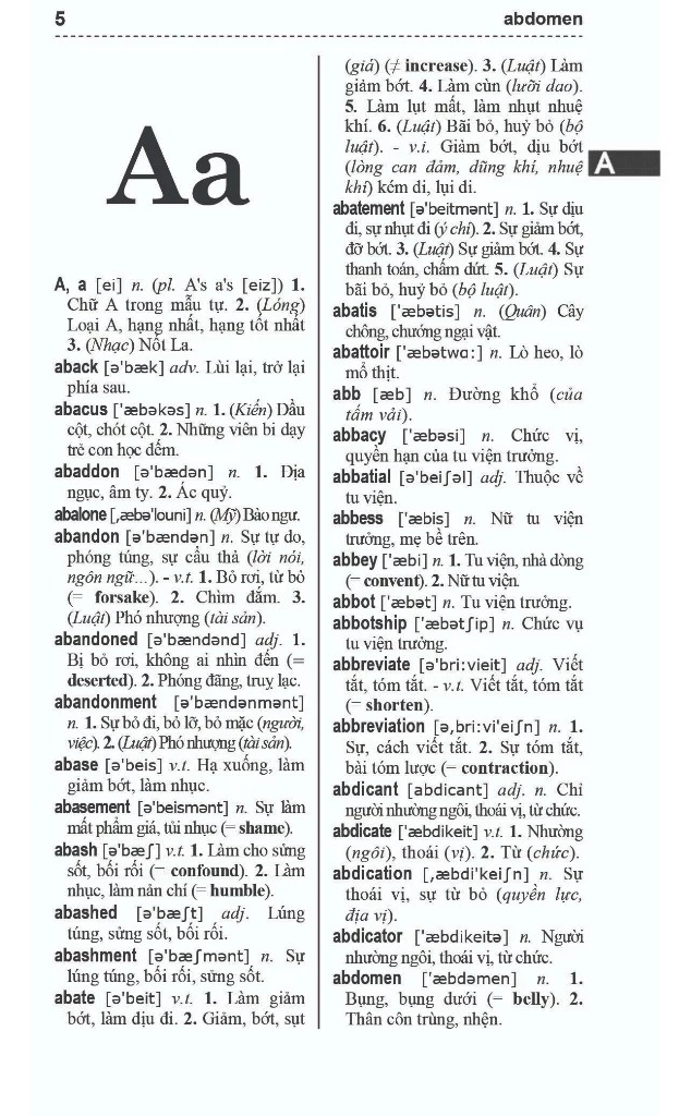 Tu Dien Anh-Viet - English-Vietnamese Dictionary - 200000 Tu - Ảnh 3