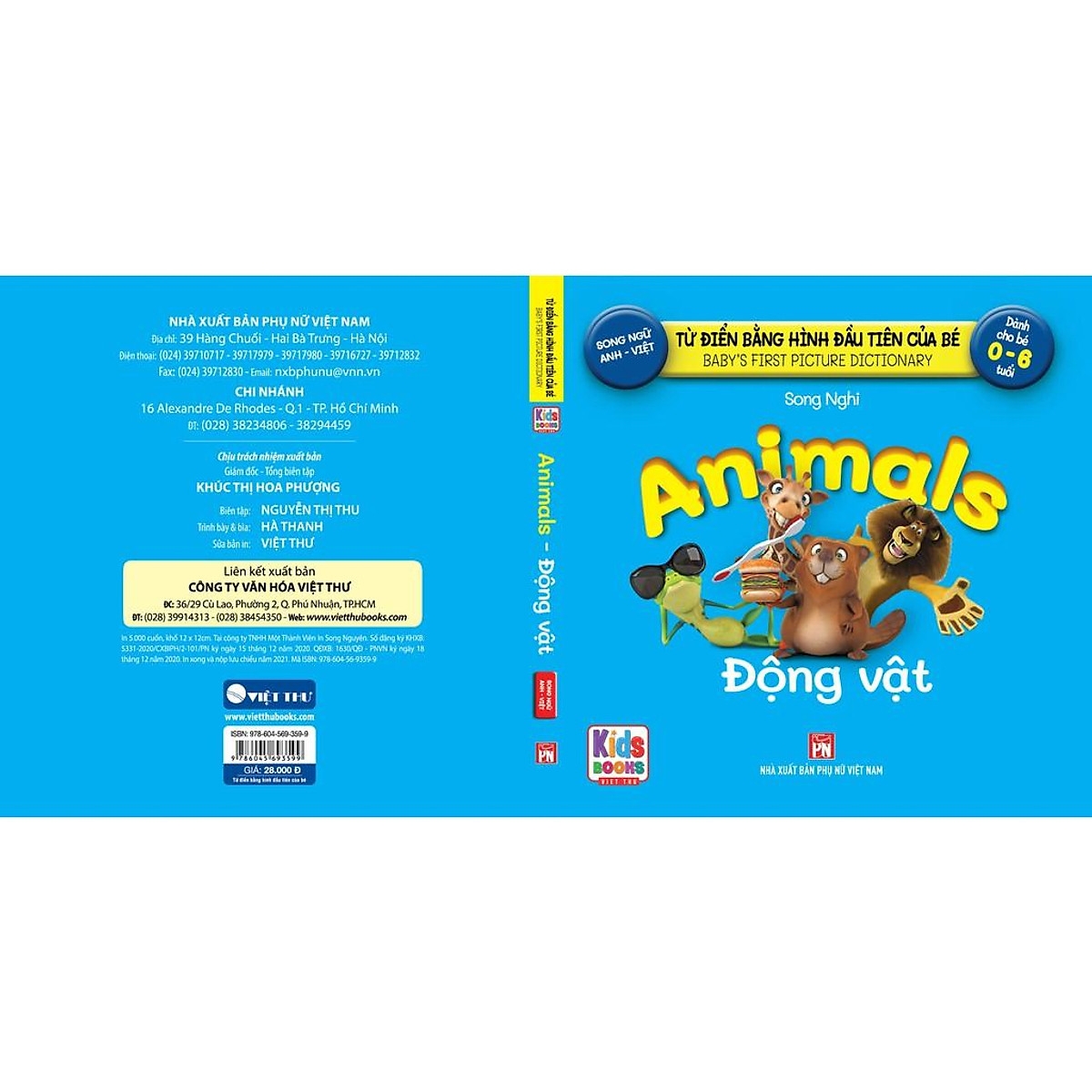 từ điển bằng hình đầu tiên của bé - animals - động vật - Ảnh 3