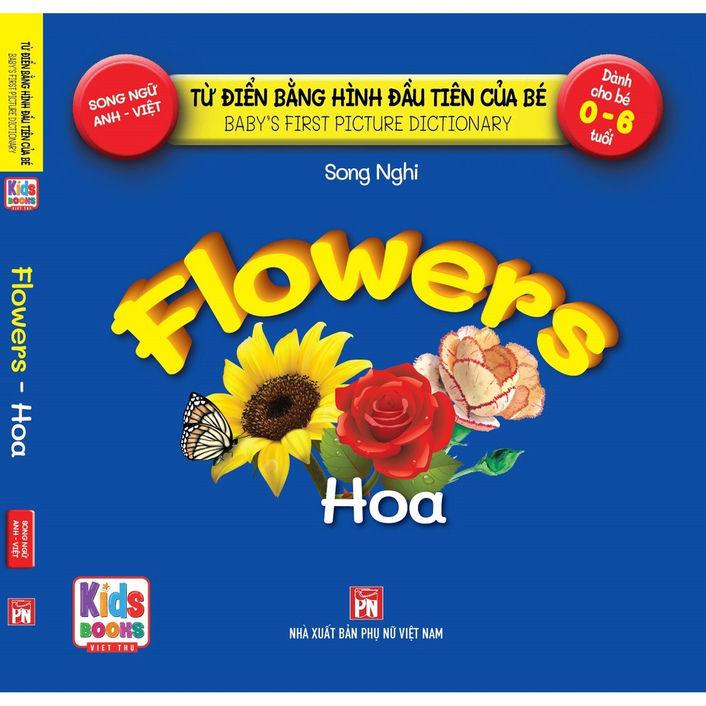 từ điển bằng hình đầu tiên của bé - flowers - hoa - Ảnh 2