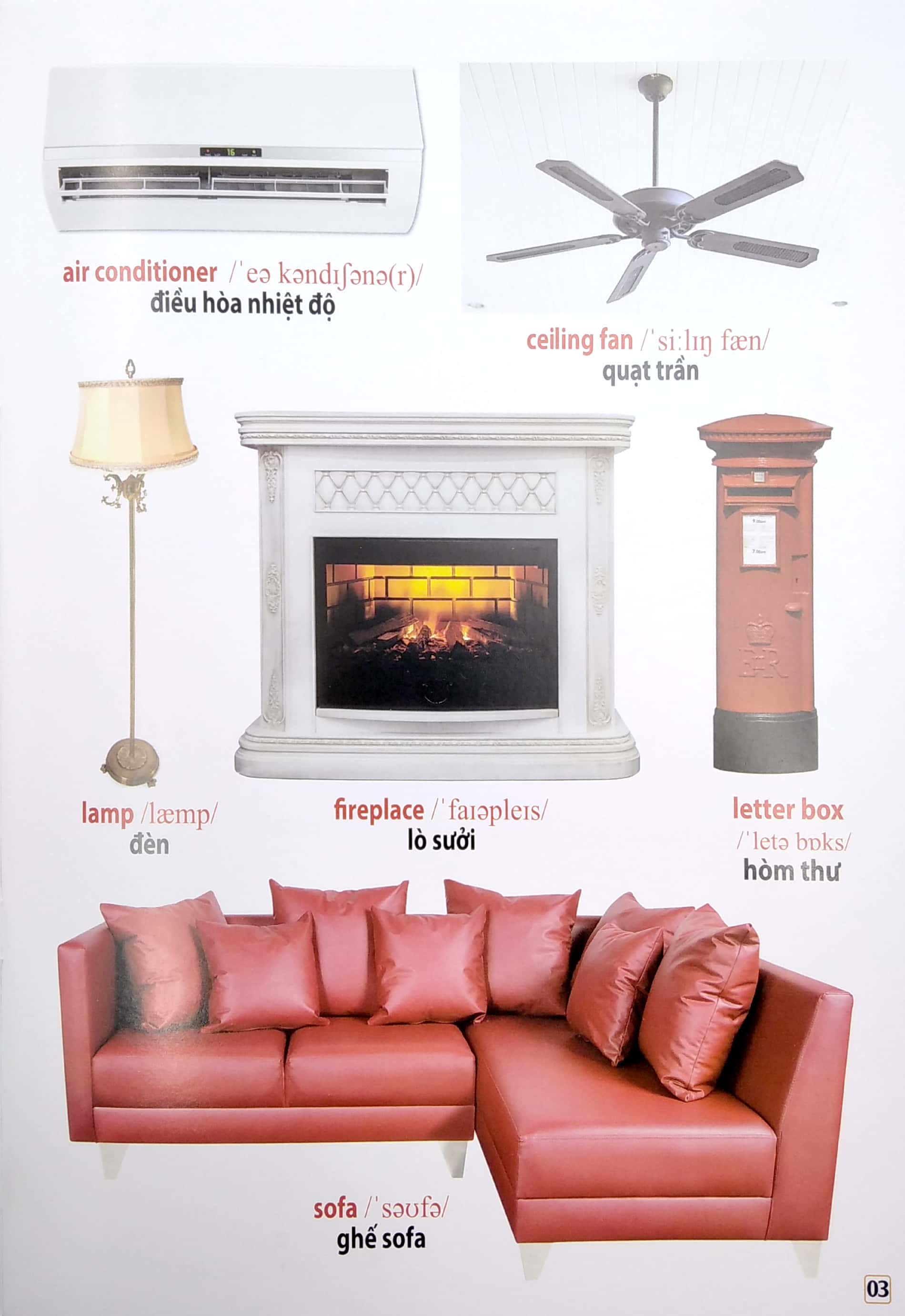 từ điển bằng hình - đồ dùng gia đình (song ngữ việt - anh) - Ảnh 4