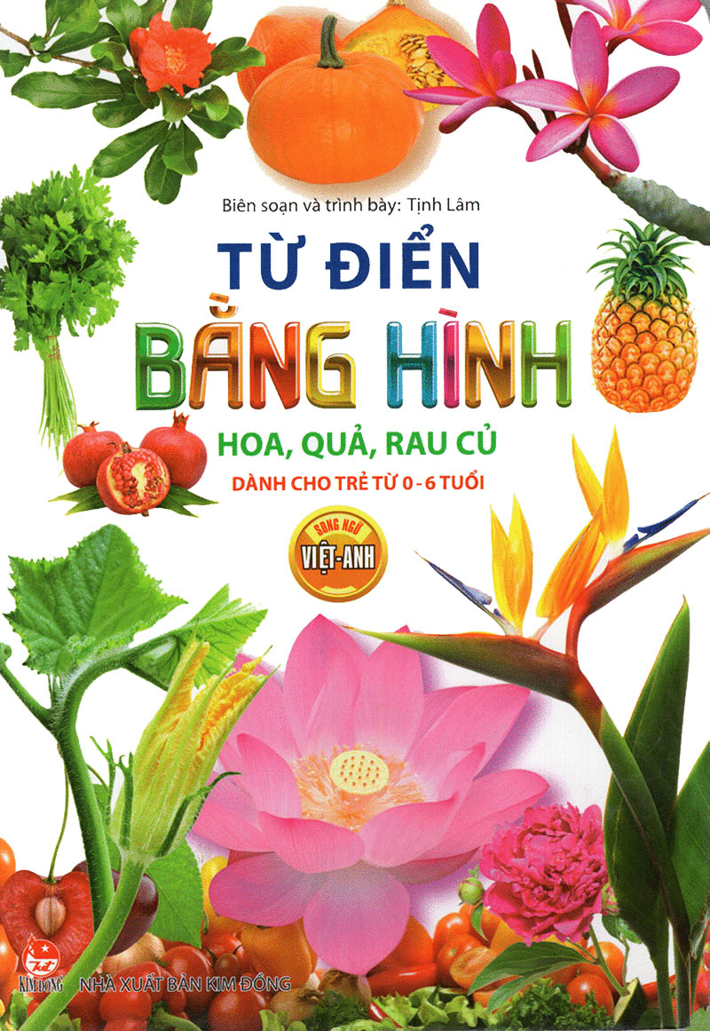 từ điển bằng hình - hoa, quả, rau củ (tái bản 2018) - Ảnh 2