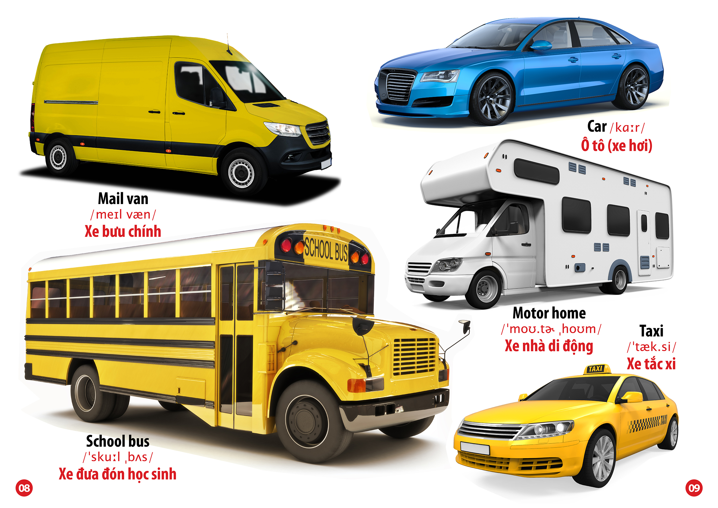 Từ Điển Bằng Hình - Song Ngữ Anh-Việt - Phương Tiện Giao Thông (Tái Bản 2023) - Ảnh 3