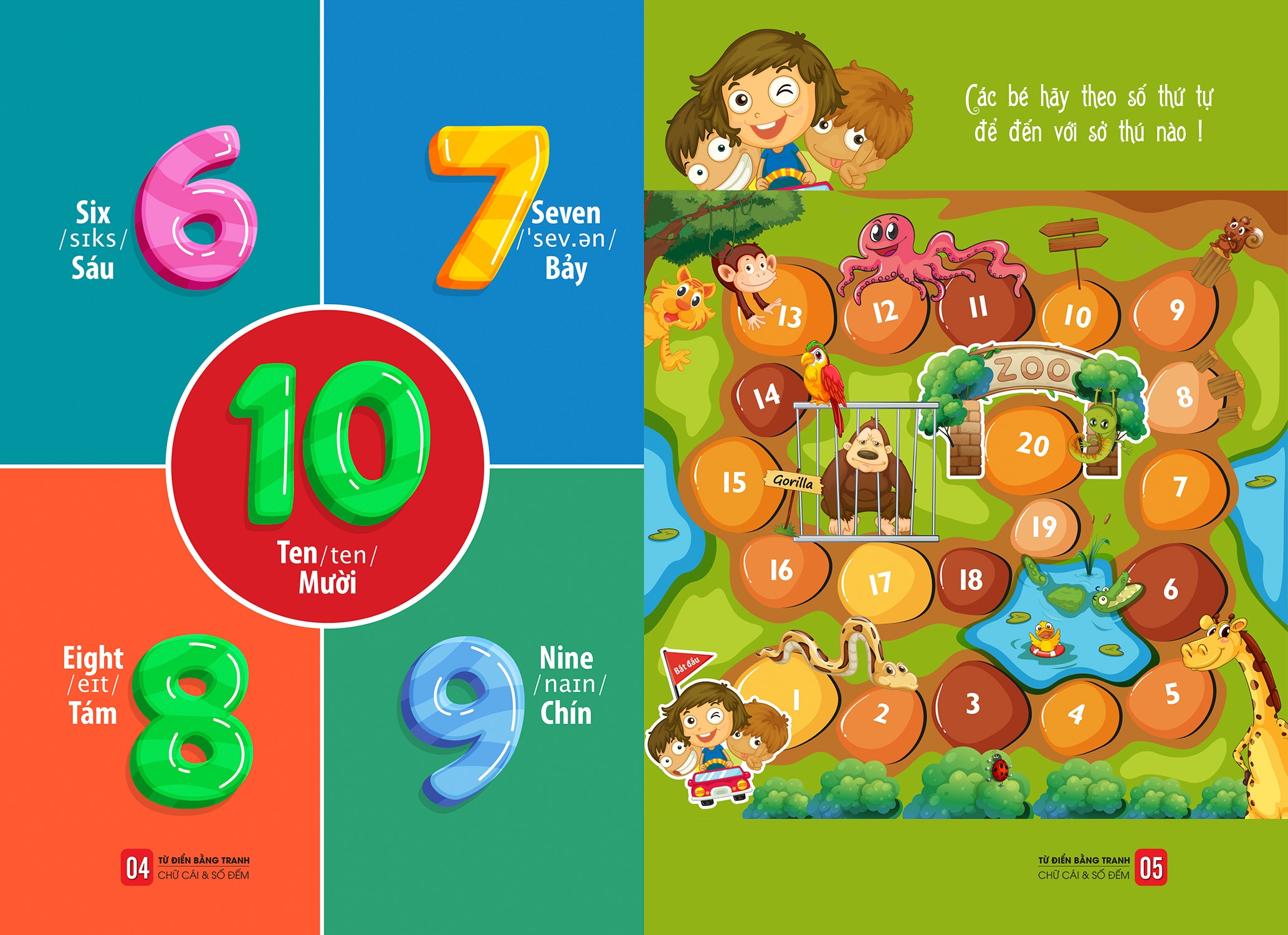 từ điển bằng tranh - chữ cái và số đếm - Ảnh 4