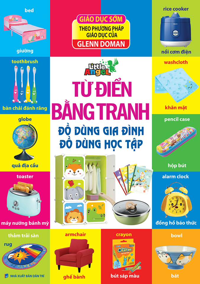 từ điển bằng tranh - đồ dùng gia đình, đồ dùng học tập - bìa cứng - Ảnh 2