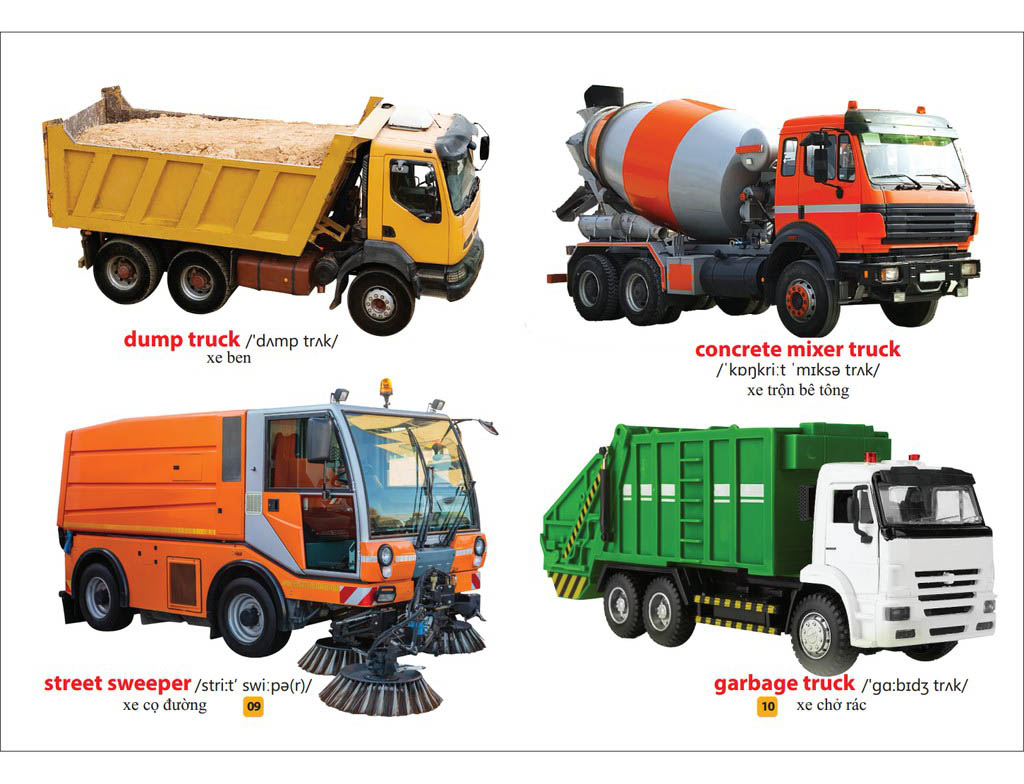 từ điển bằng tranh - phương tiện giao thông (tái bản 2023) - Ảnh 7