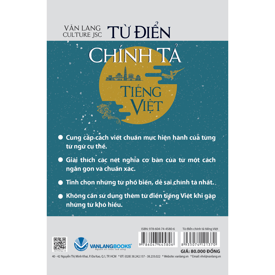 từ điển chính tả tiếng việt (tác phẩm được viện ngôn ngữ học thẩm định) - Ảnh 2