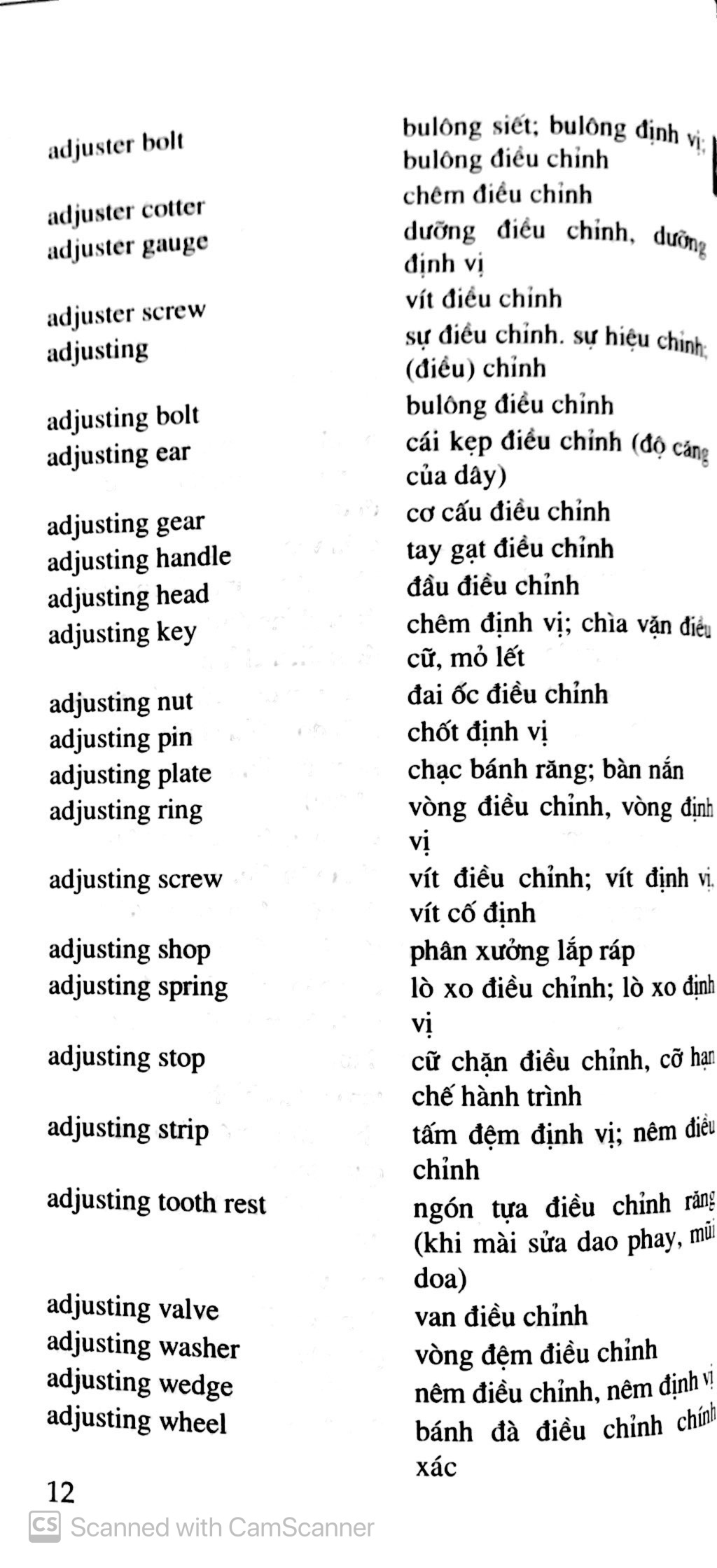 từ điển cơ khí và công trình anh - việt - Ảnh 12