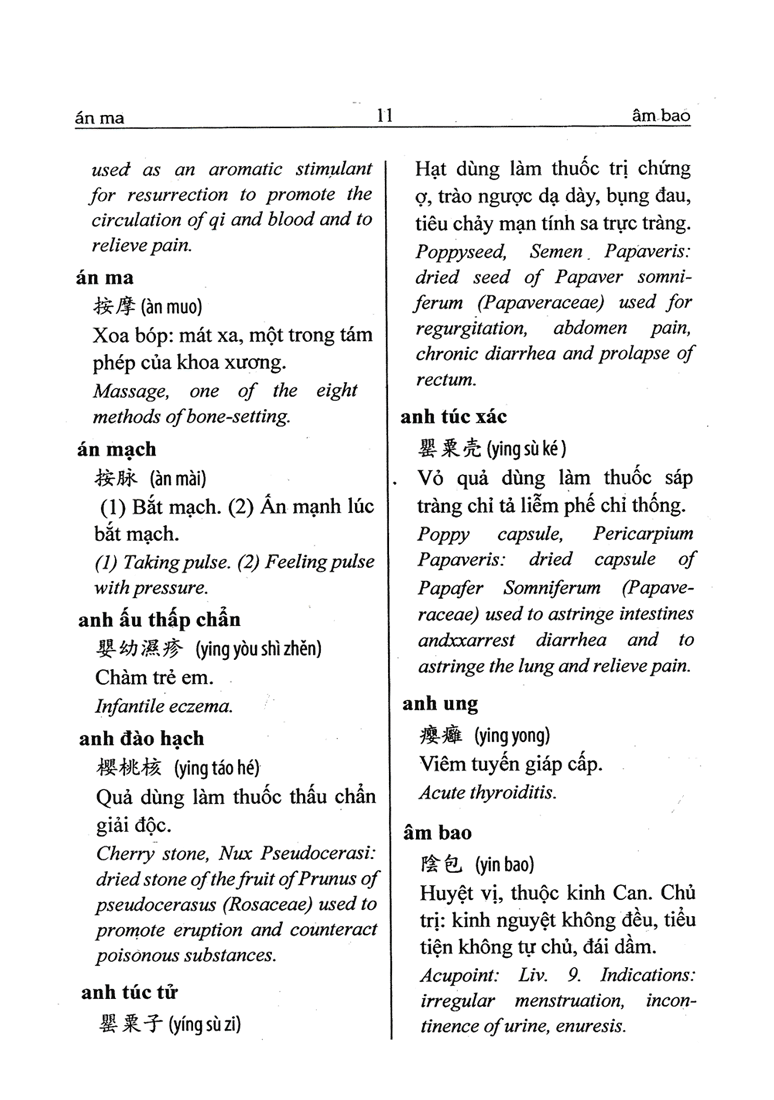 từ điển đông y hán-việt-anh - bìa cứng (tái bản 2024) - Ảnh 7
