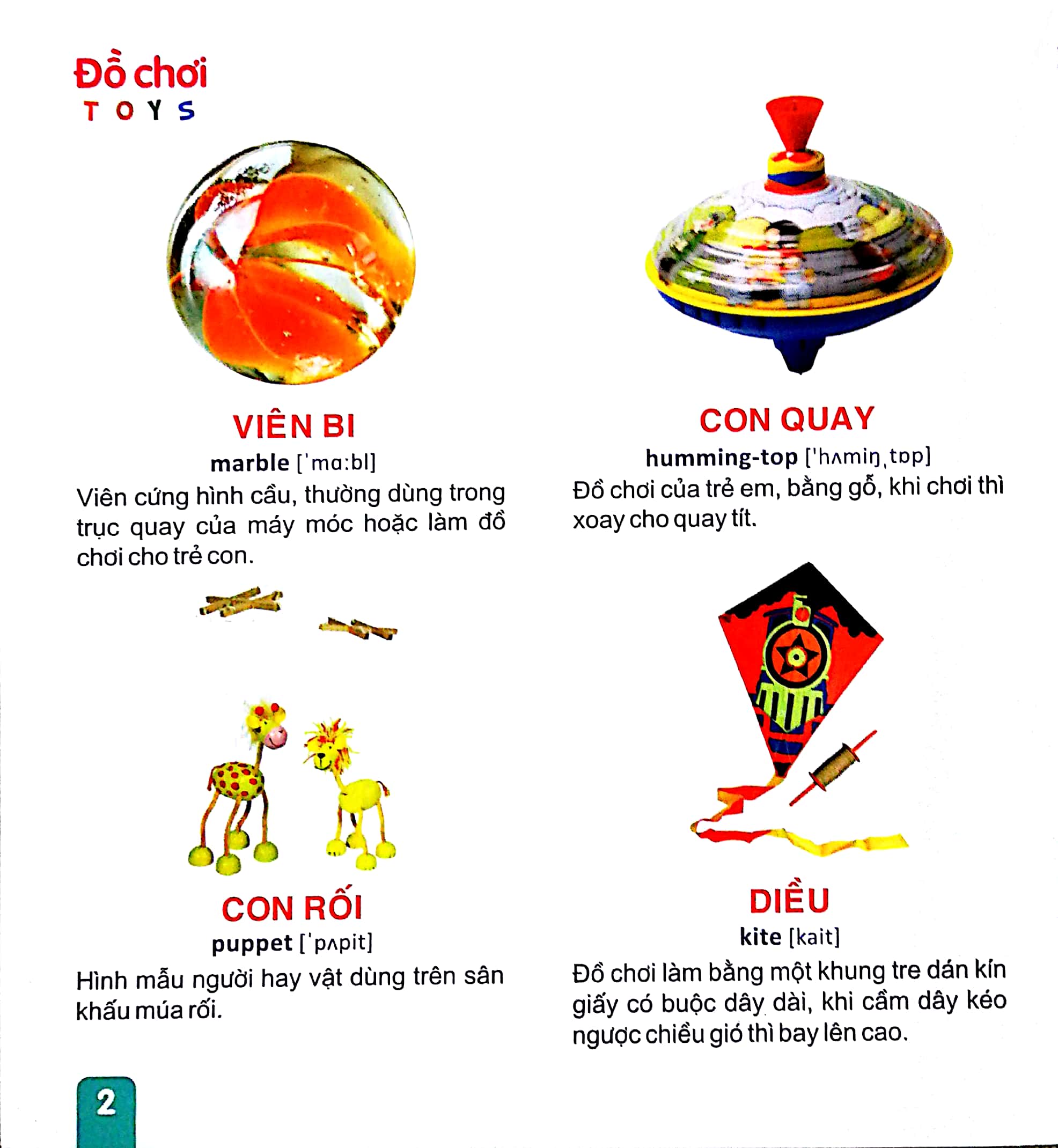 từ điển tranh dành cho thiếu nhi - đồ chơi đồ dùng văn phòng - Ảnh 2