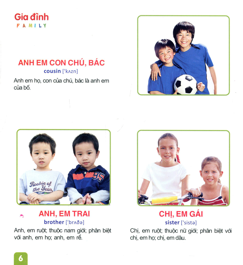 từ điển tranh dành cho thiếu nhi - gia đình, hoạt động, cảm xúc - Ảnh 8