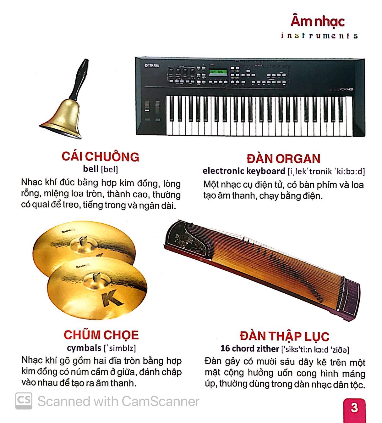 từ điển tranh dành cho thiếu nhi - giao thông, thể thao, âm nhạc - Ảnh 4