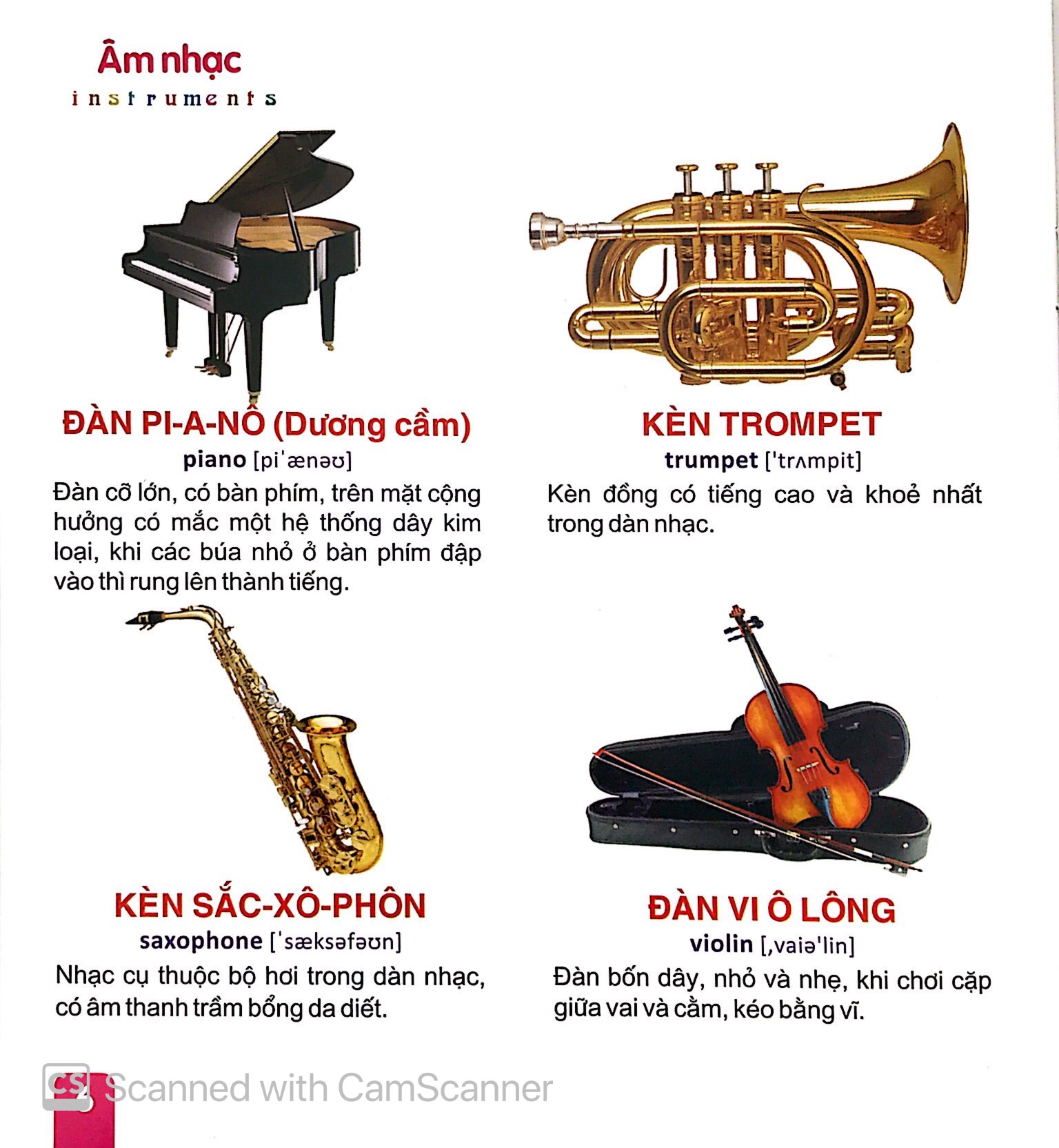 từ điển tranh dành cho thiếu nhi - giao thông, thể thao, âm nhạc - Ảnh 7