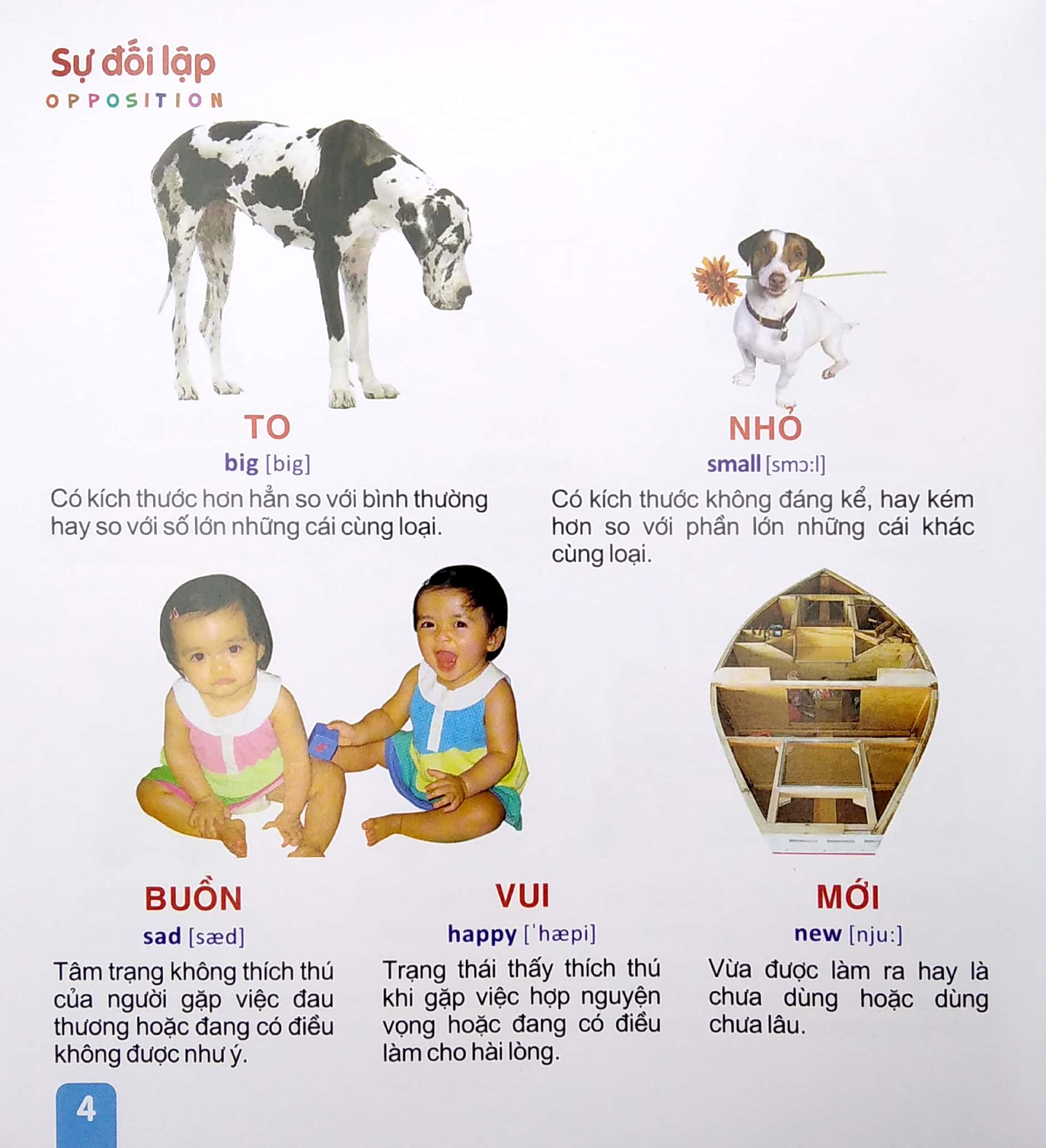 từ điển tranh - sự đối lập, hình dạng, màu sắc, thời tiết, thời gian (dành cho thiếu nhi) (2022) - Ảnh 5