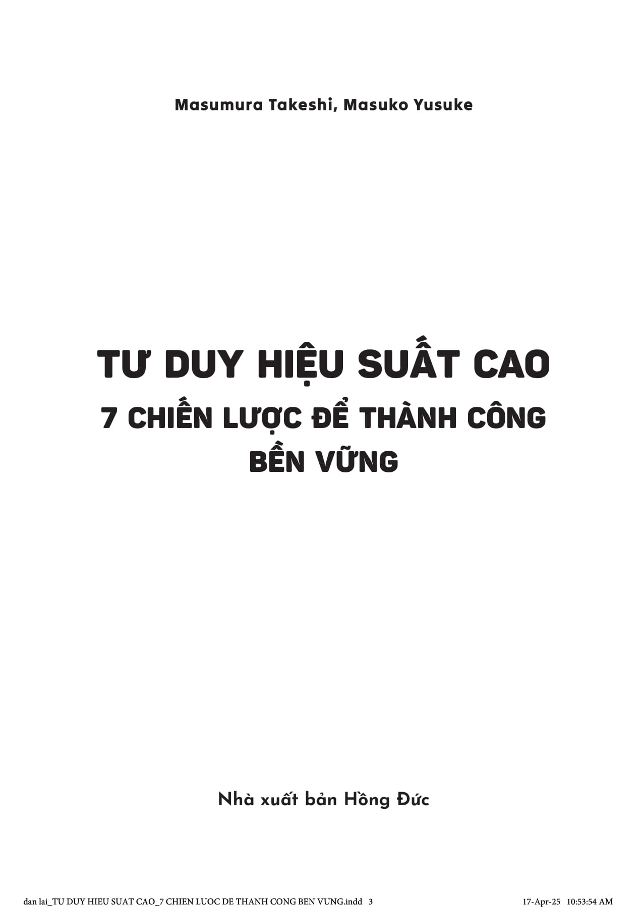 Tư Duy Hiệu Xuất Cao - 7 Chiến Lược Để Thành Công Bền Vững - Ảnh 2