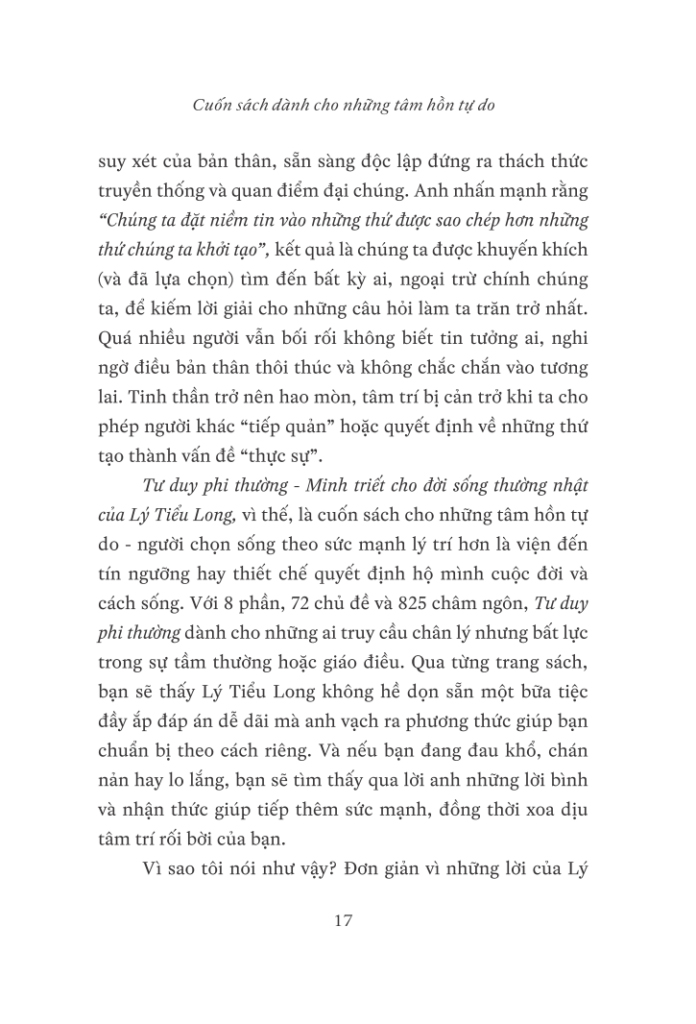 tư duy phi thường: minh triết cho đời sống thường nhật - Ảnh 13