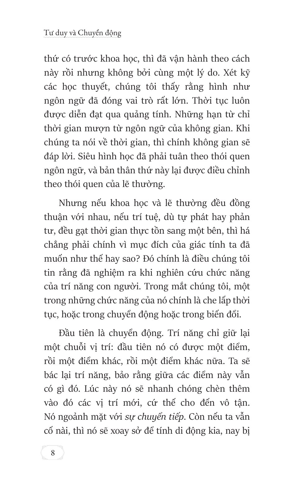 Tư Duy Và Chuyển Động - La Pensée Et Le Mouvant - Bìa Cứng - Ảnh 16