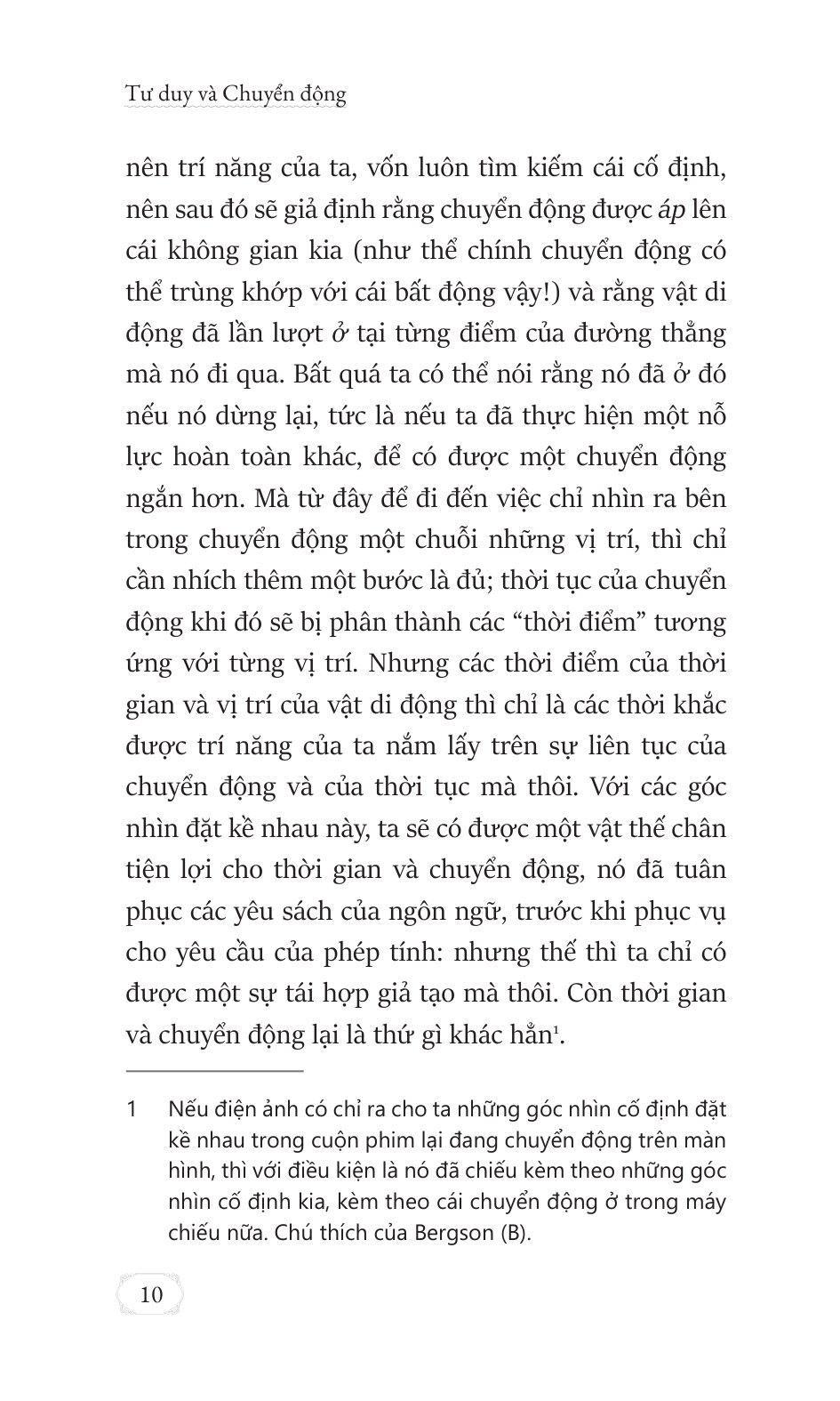 Tư Duy Và Chuyển Động - La Pensée Et Le Mouvant - Bìa Cứng - Ảnh 18