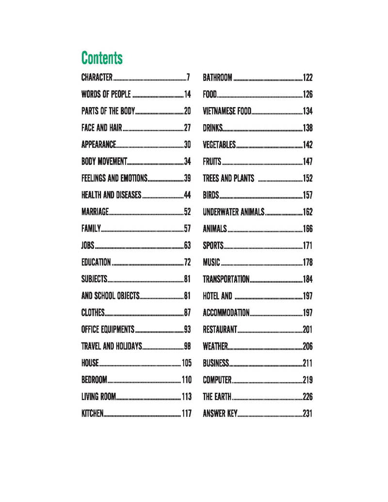 tự học 2000 từ vựng tiếng anh theo chủ đề (tái bản) - Ảnh 6