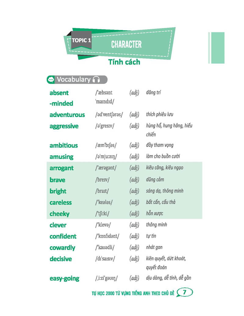 tự học 2000 từ vựng tiếng anh theo chủ đề (tái bản) - Ảnh 9