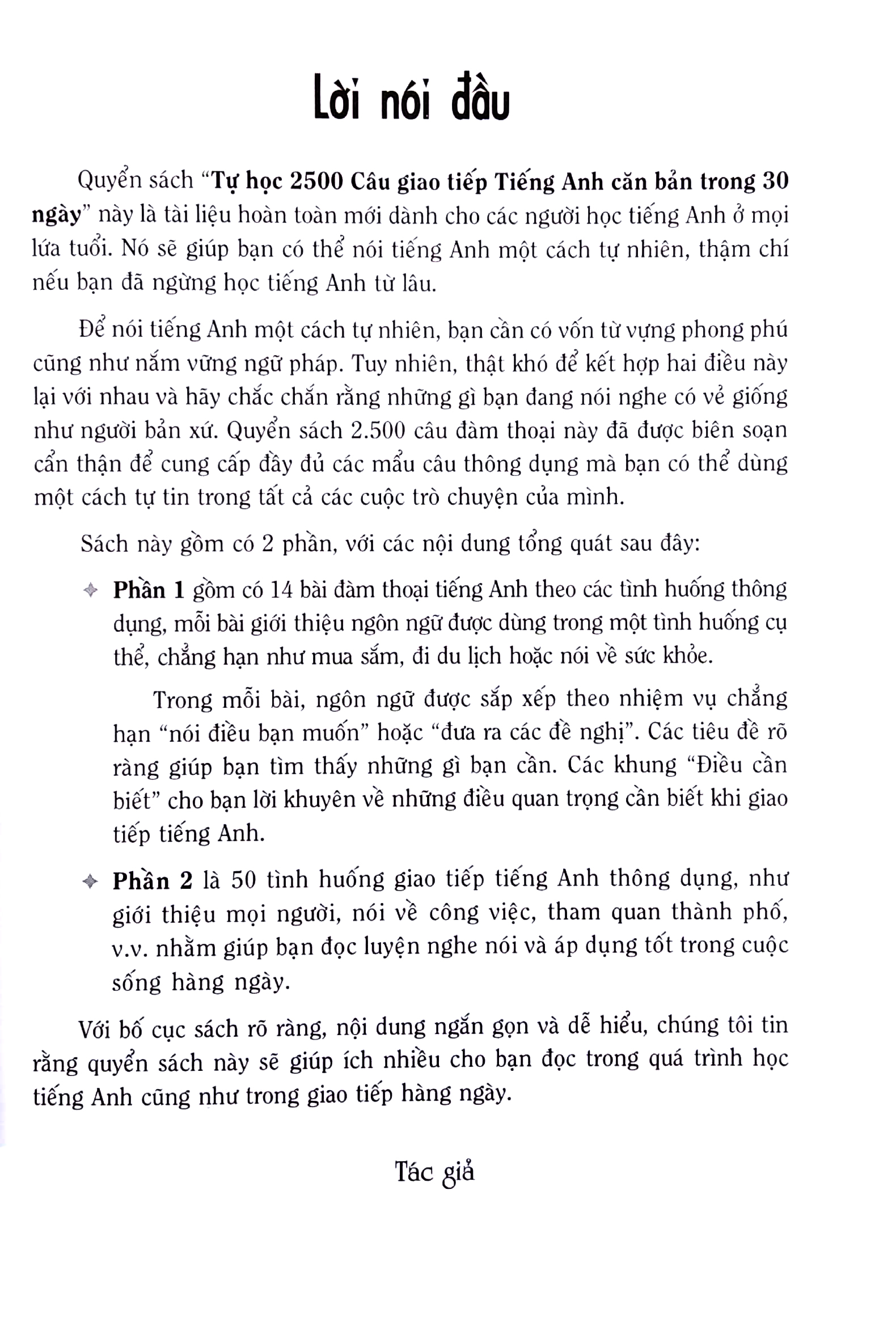 tự học 2500 câu giao tiếp tiếng anh căn bản trong 30 ngày - Ảnh 3