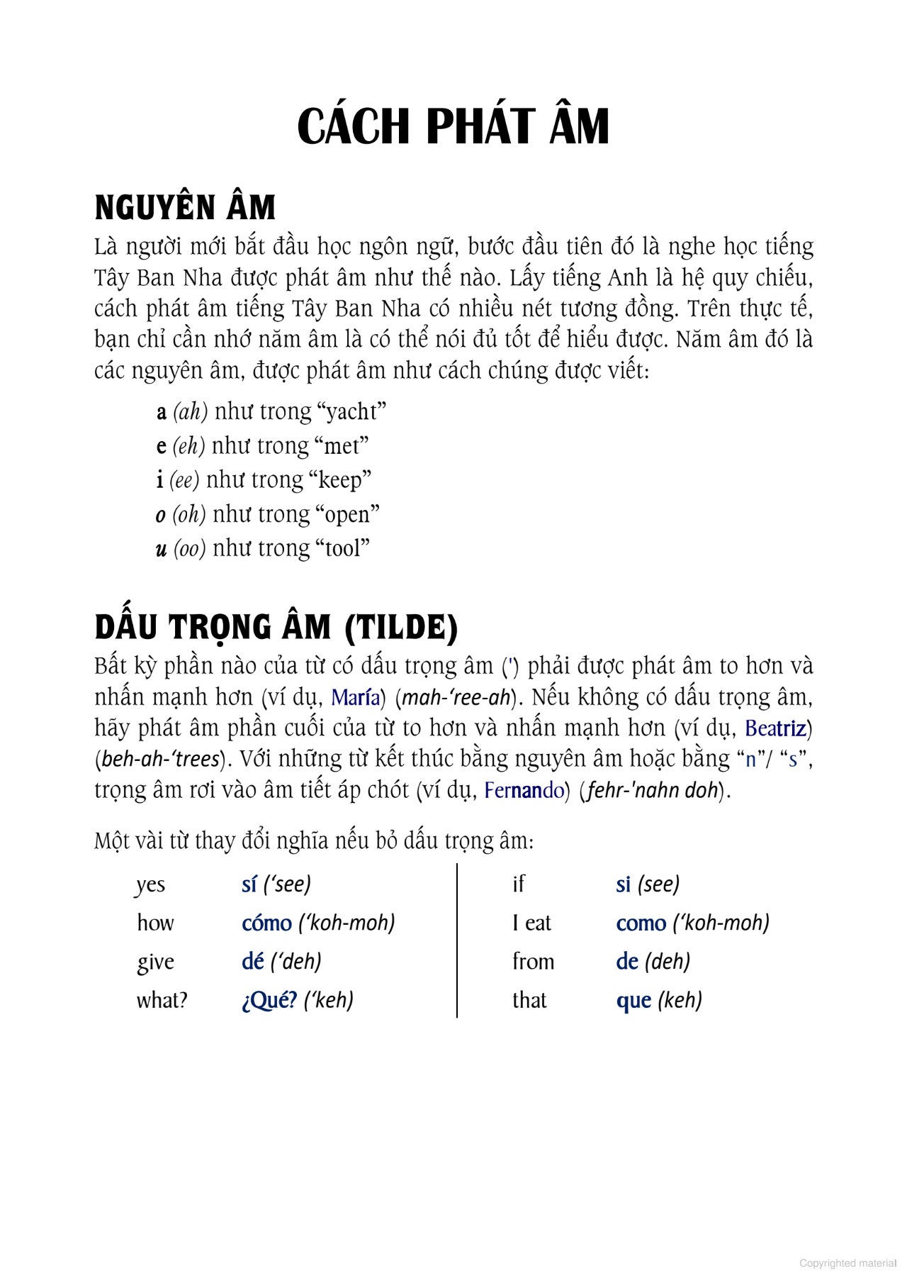 Tự Học 3000 Câu Giao Tiếp Tiếng Tây Ban Nha Thông Dụng - Ảnh 3