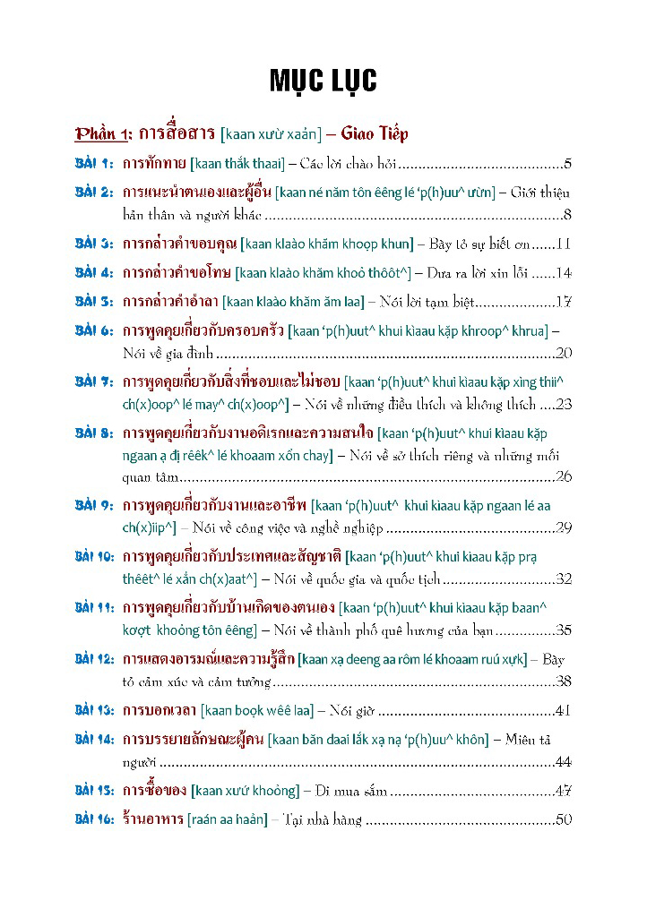 tự học 3000 câu giao tiếp tiếng thái - Ảnh 3