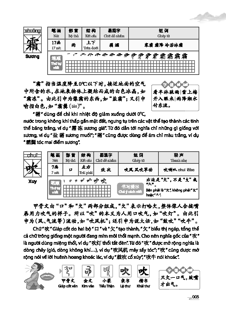 tự học 3500 chữ hán - sơ cấp - quyển hạ - Ảnh 3