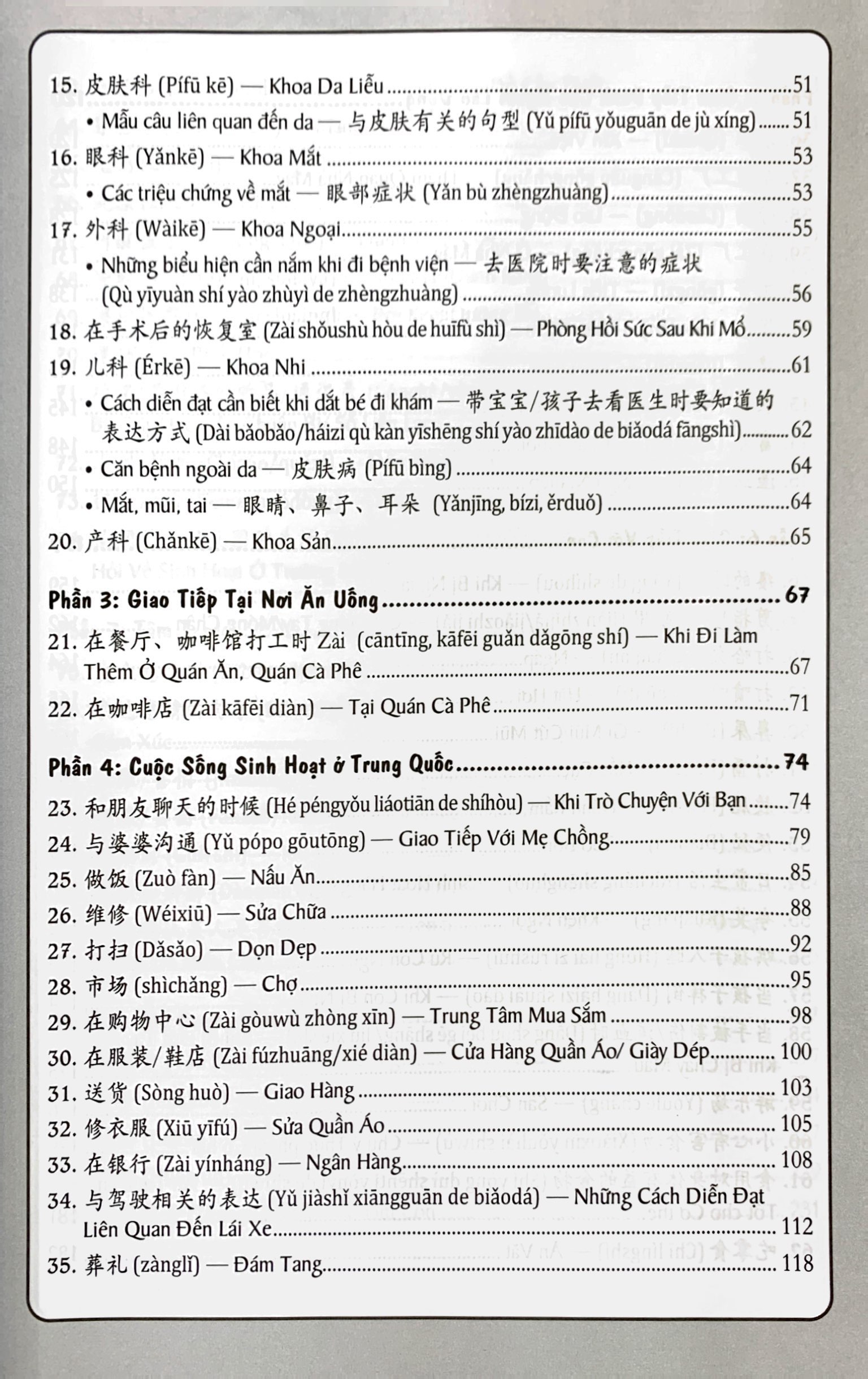 tự học 5000 câu giao tiếp tiếng trung thông dụng - Ảnh 5