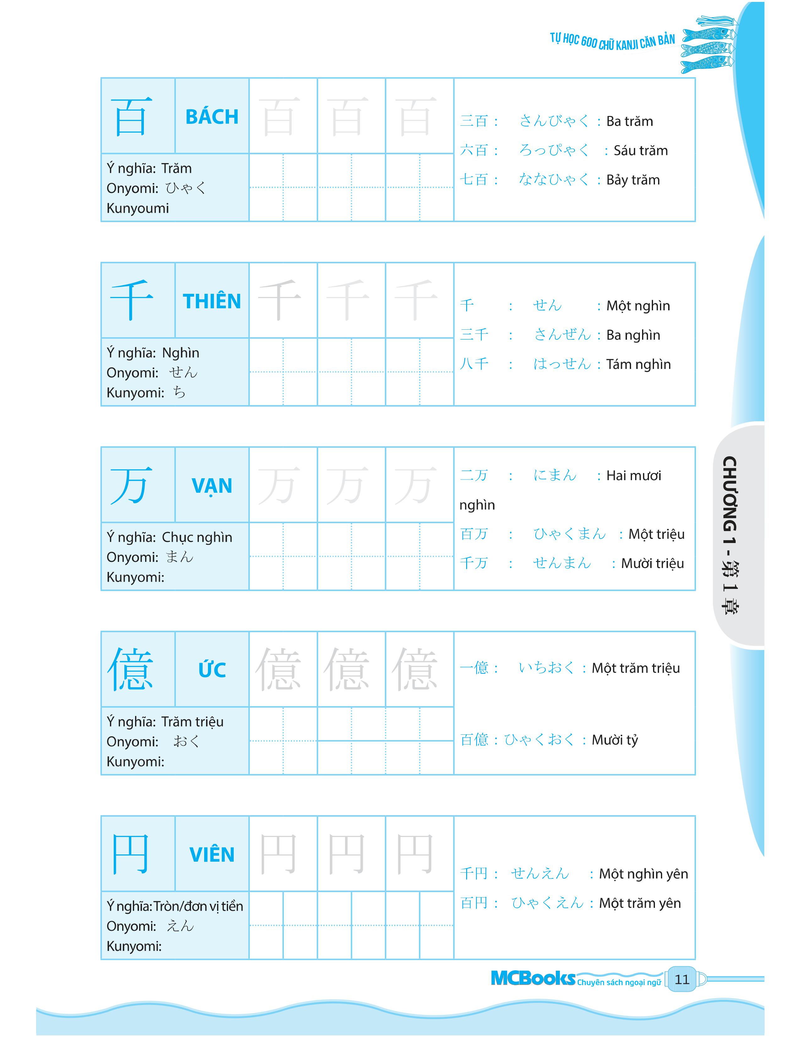tự học 600 chữ kanji căn bản (tái bản) - Ảnh 10