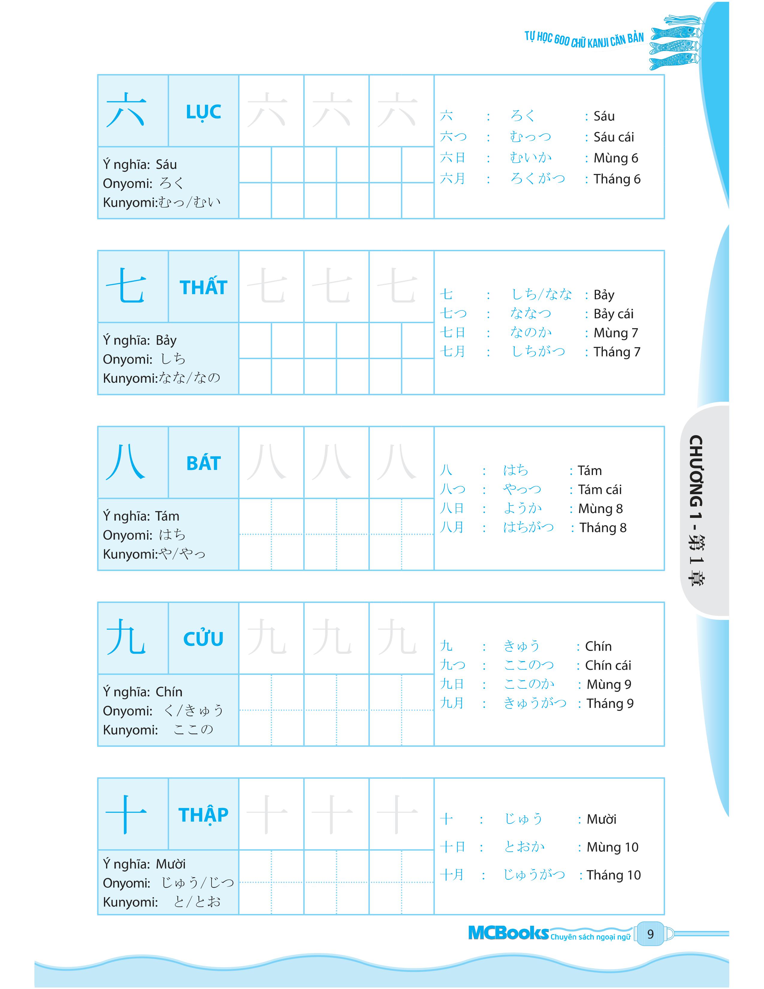 tự học 600 chữ kanji căn bản (tái bản) - Ảnh 8