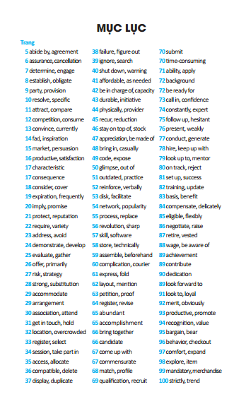 tự học 600 từ vựng toeic - Ảnh 3