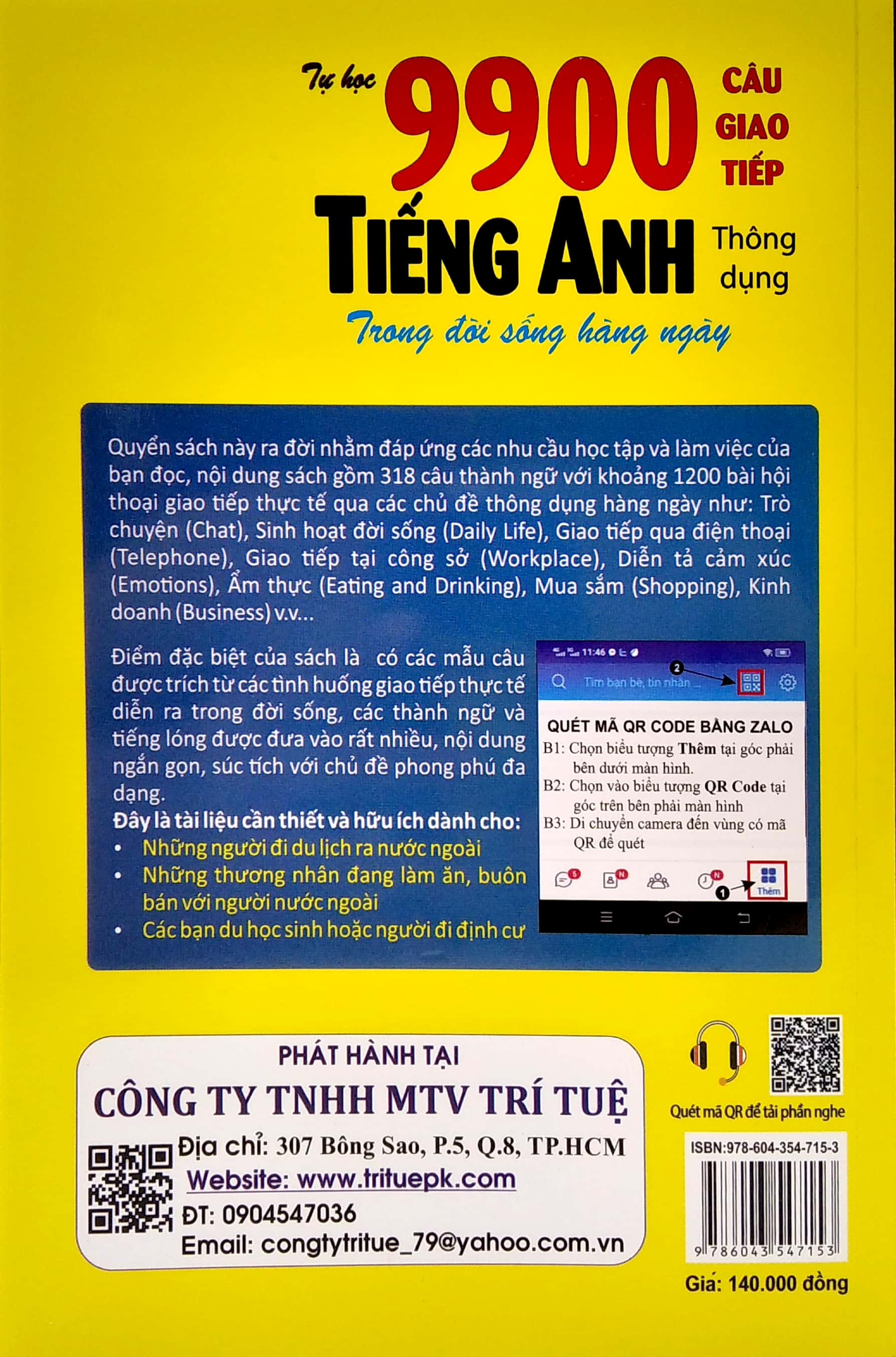 tự học 9900 câu giao tiếp tiếng anh thông dụng trong đời sống hàng ngày - Ảnh 6