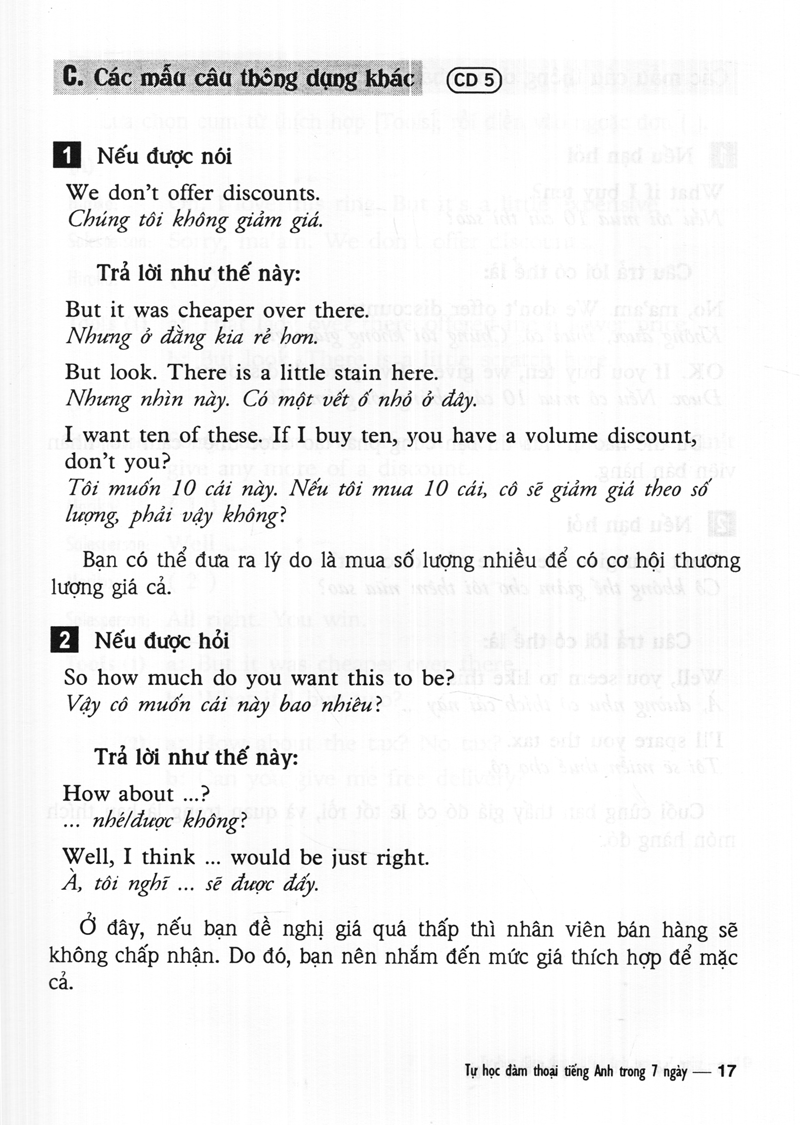 tự học đàm thoại tiếng anh trong 7 ngày (kèm cd) - Ảnh 13