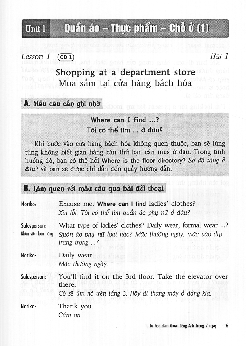 tự học đàm thoại tiếng anh trong 7 ngày (kèm cd) - Ảnh 5