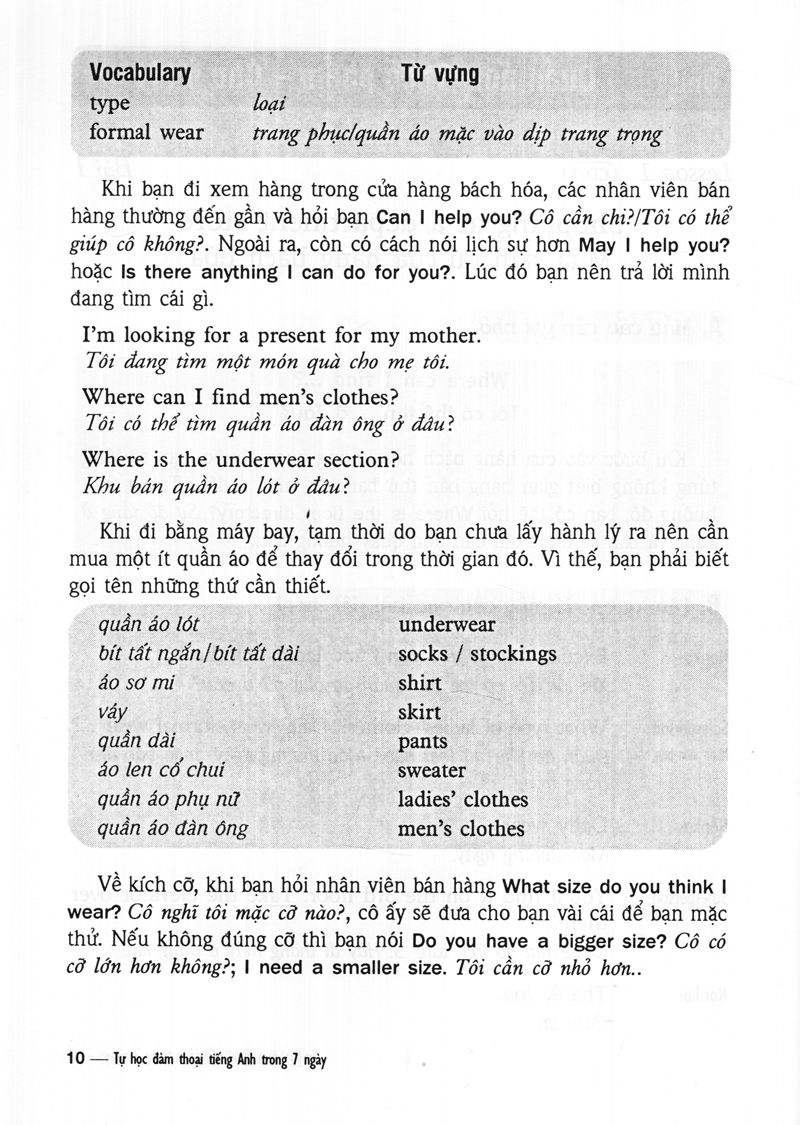 tự học đàm thoại tiếng anh trong 7 ngày (kèm cd) - Ảnh 6