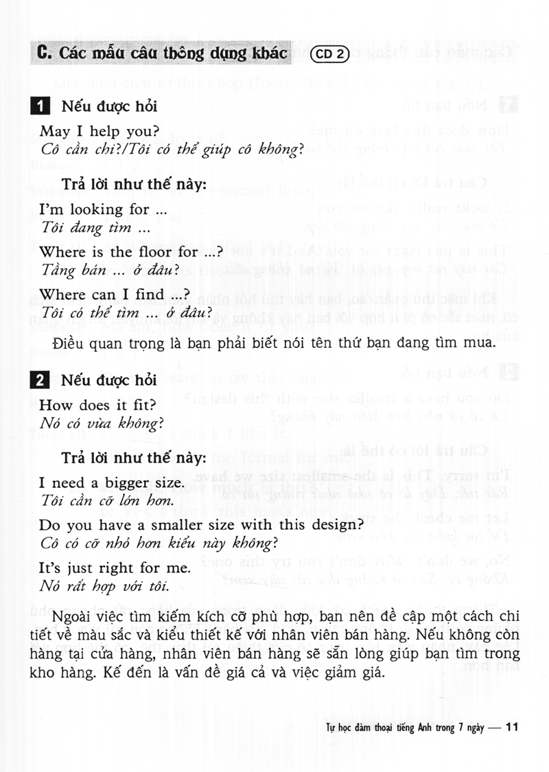 tự học đàm thoại tiếng anh trong 7 ngày (kèm cd) - Ảnh 7