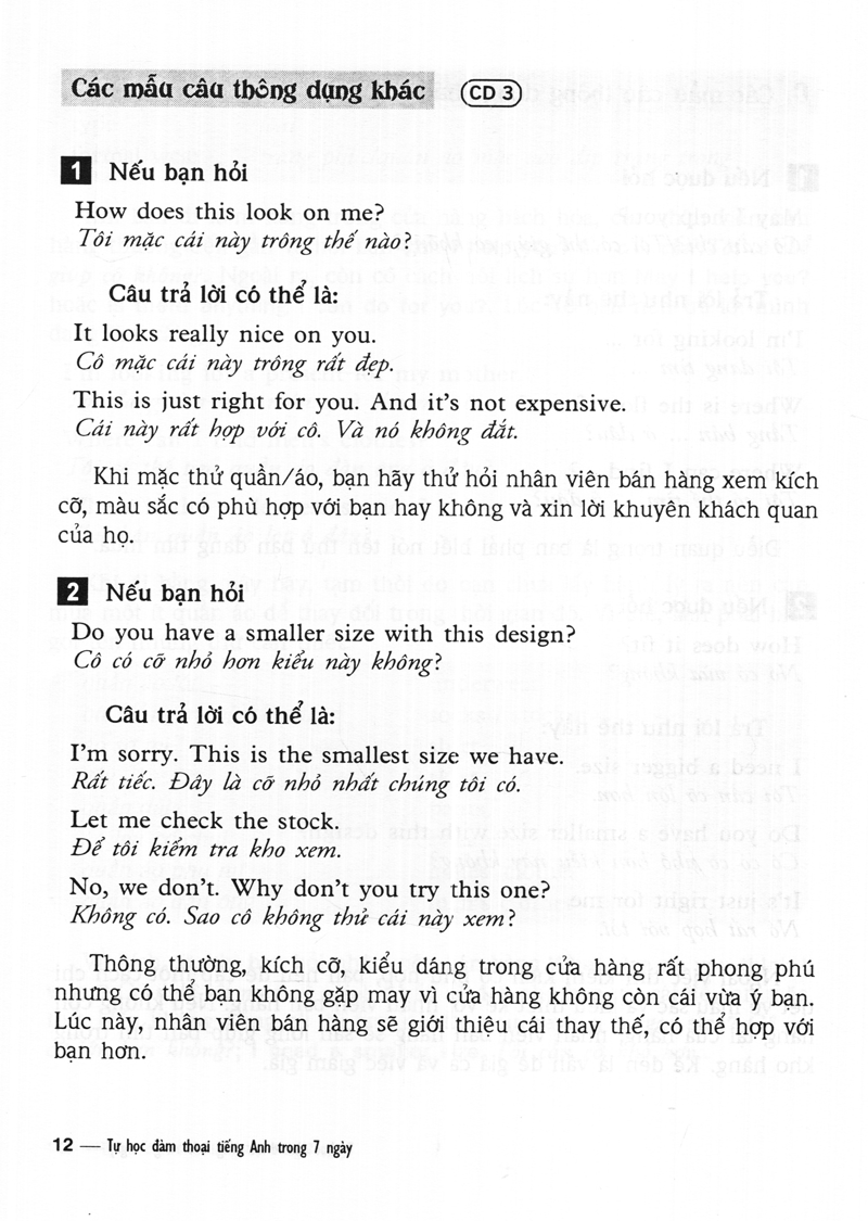 tự học đàm thoại tiếng anh trong 7 ngày (kèm cd) - Ảnh 8