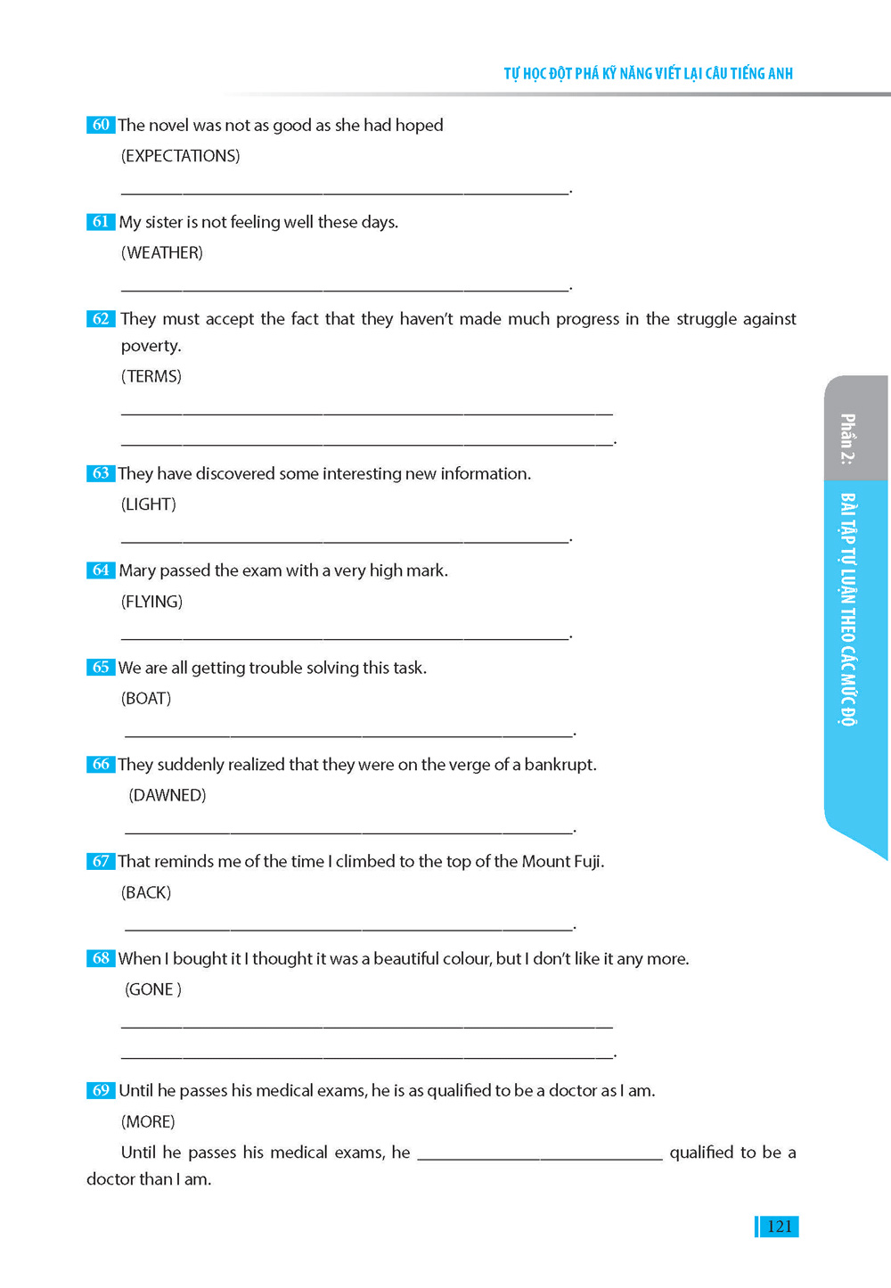 tự học đột phá - kĩ năng viết lại câu tiếng anh - Ảnh 10