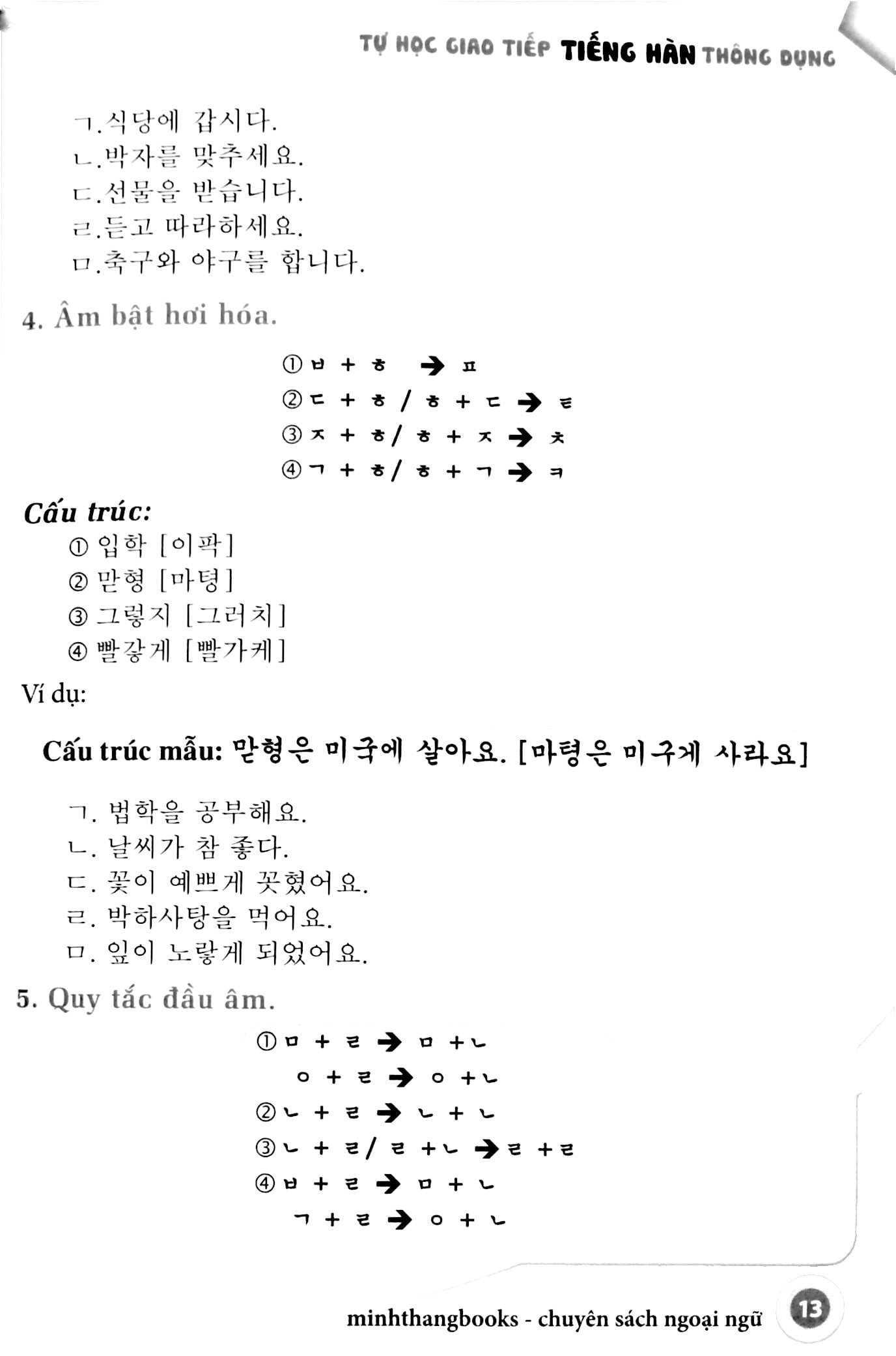 tự học giao tiếp tiếng hàn thông dụng (tái bản 2023) - Ảnh 9
