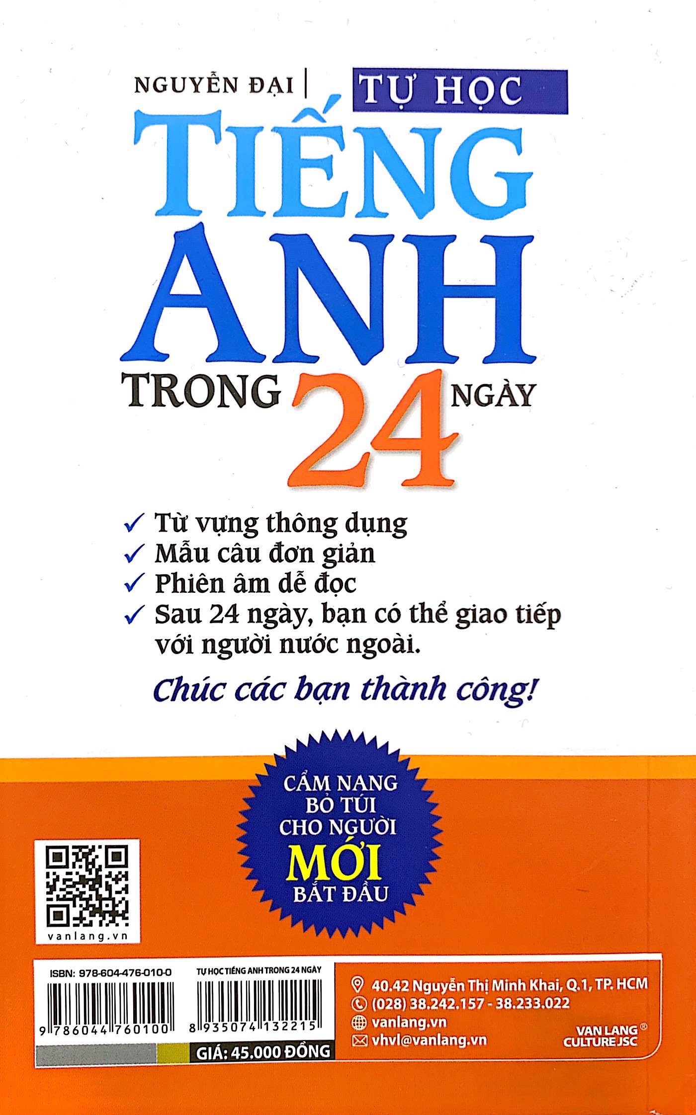 tự học tiếng anh trong 24 ngày (tái bản 2023) - Ảnh 7