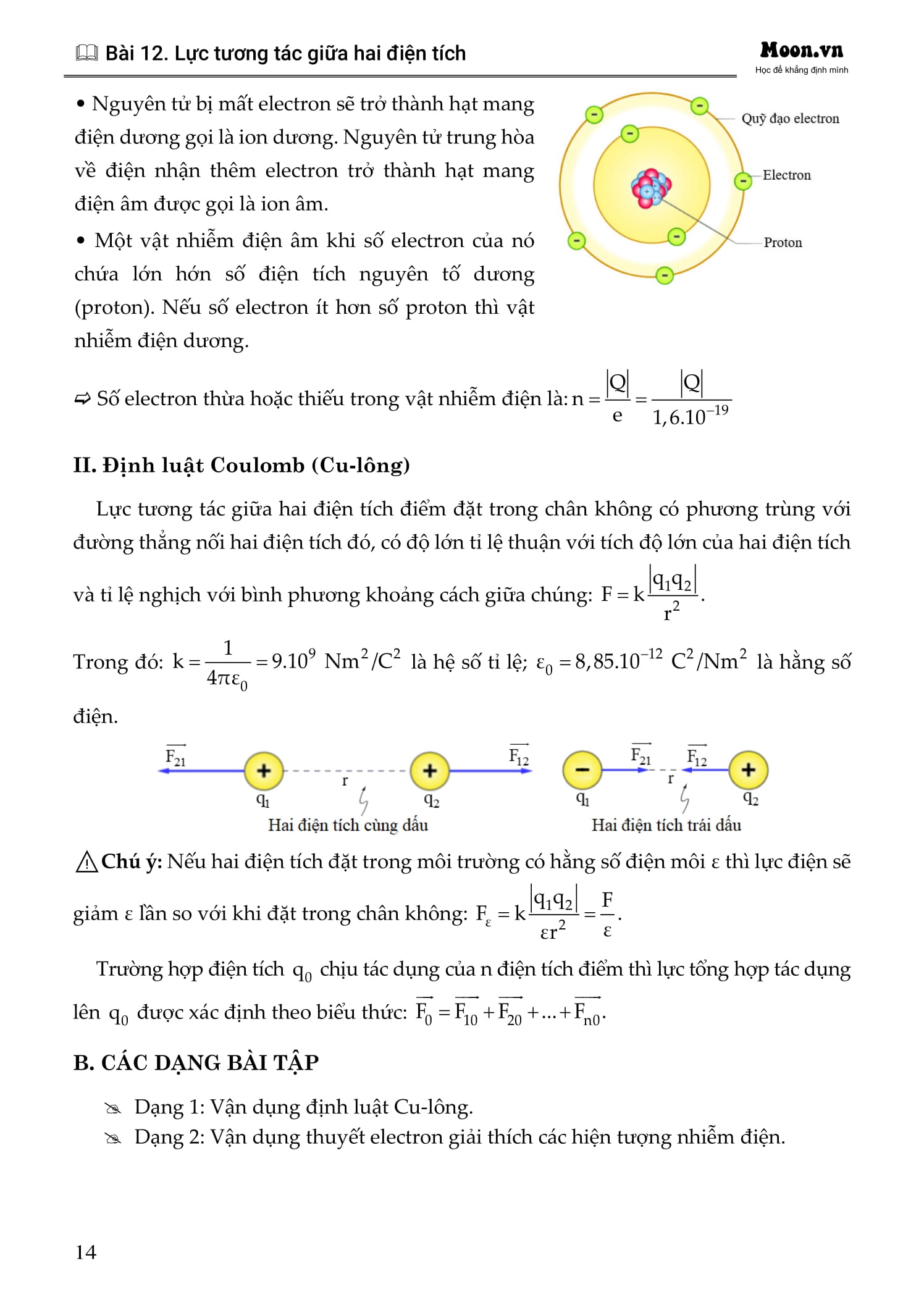 tự học vật lý lớp 11 - tập 2 - Ảnh 8