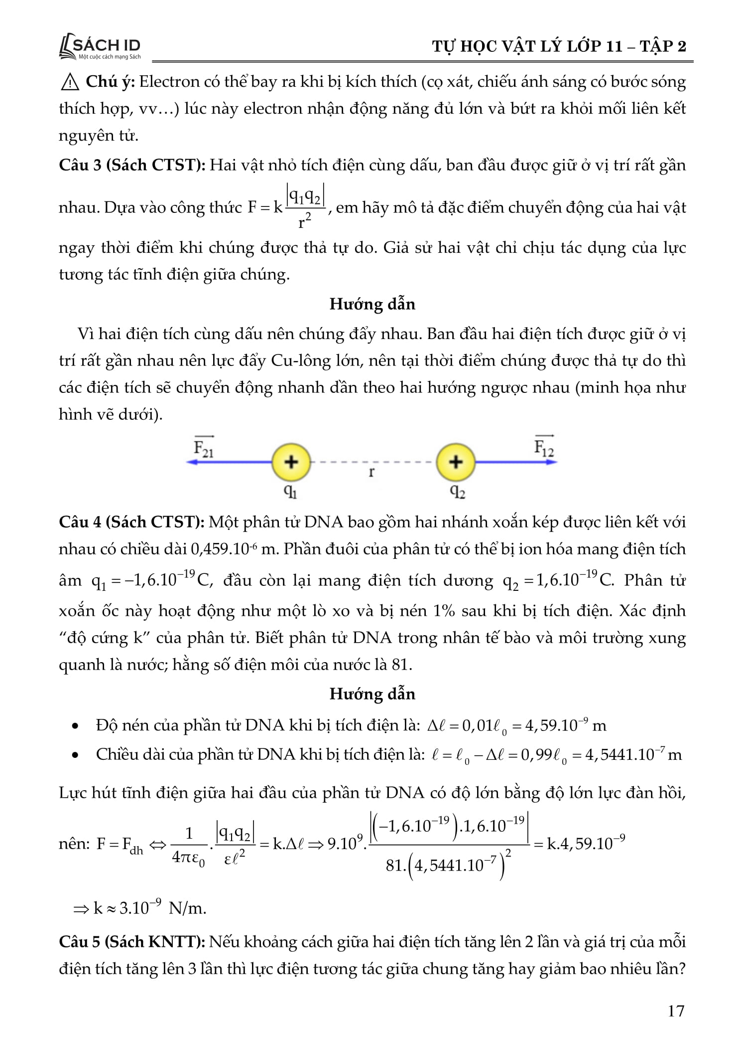 tự học vật lý lớp 11 - tập 2 - Ảnh 9