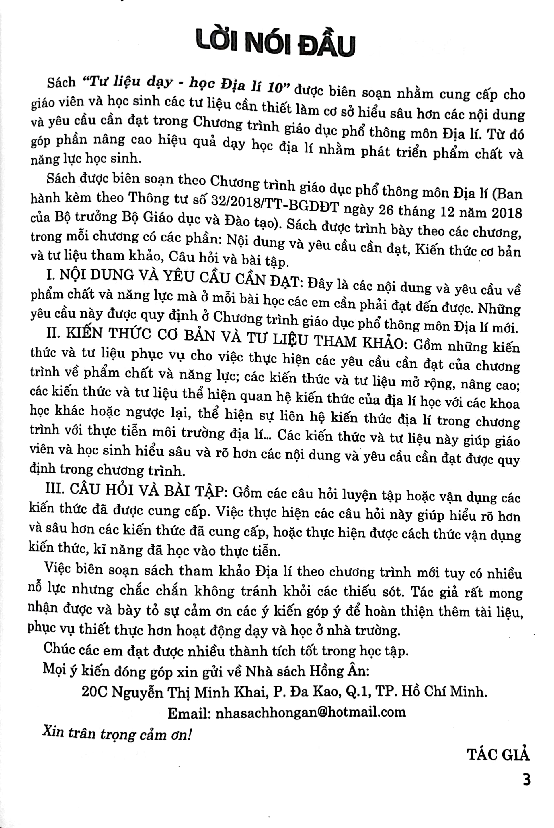 tư liệu dạy - học địa lí 10 (theo chương trinh gdpt mới) (sách dùng chung cho các bộ sgk) - Ảnh 4