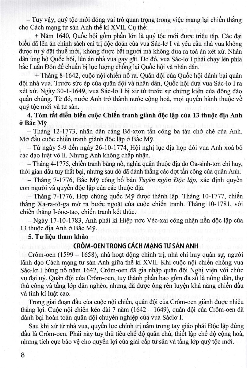 tư liệu dạy-học lịch sử 8 (dùng chung cho các bộ sgk hiện hành) - Ảnh 10