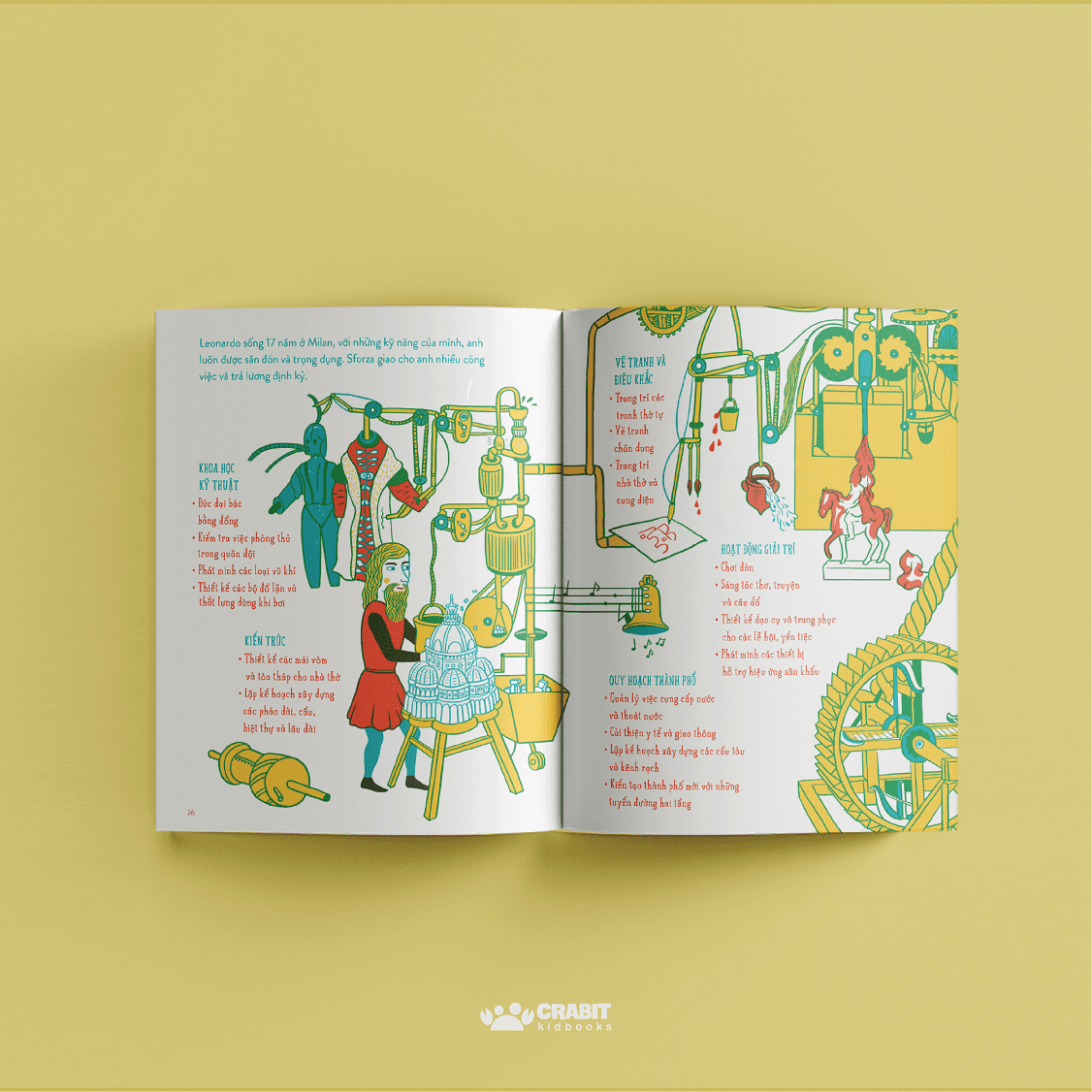 từ nhỏ bé đến phi thường - leonardo da vinci - bìa cứng - Ảnh 4
