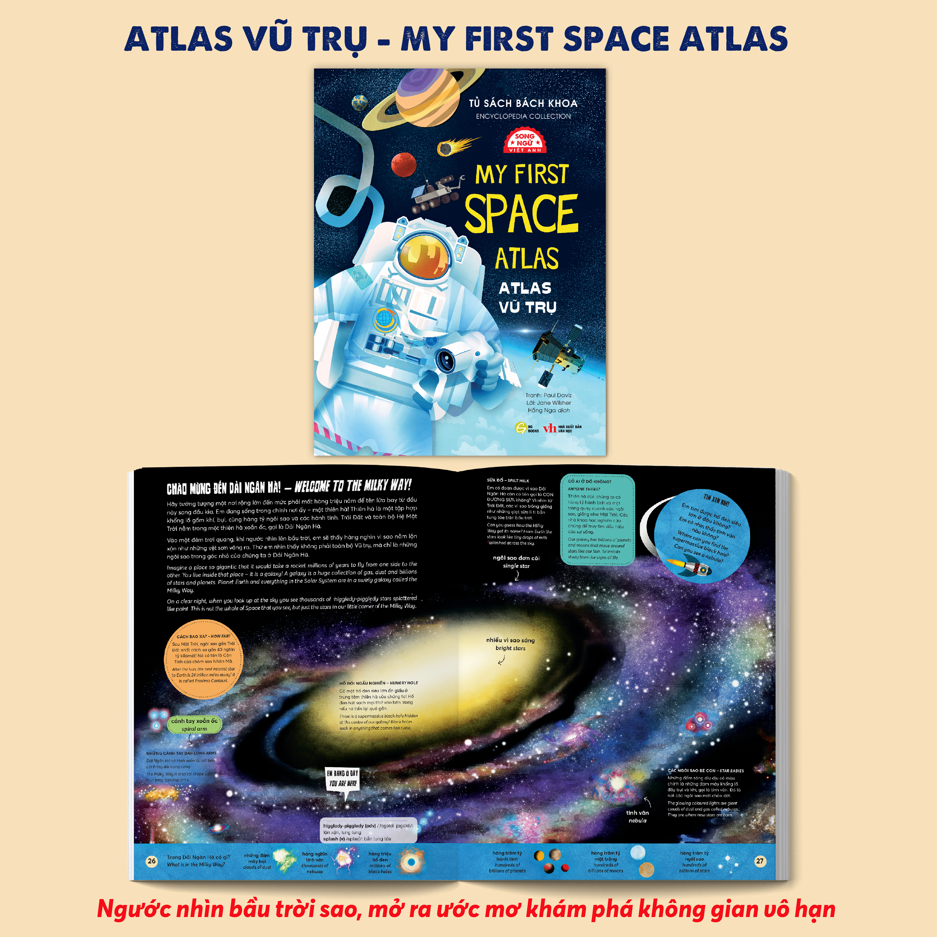 Tủ Sách Bách Khoa - Encyclopedia Collection - Atlas Vũ Trụ - My First Space Atlas - Song Ngữ Việt-Anh - Ảnh 3