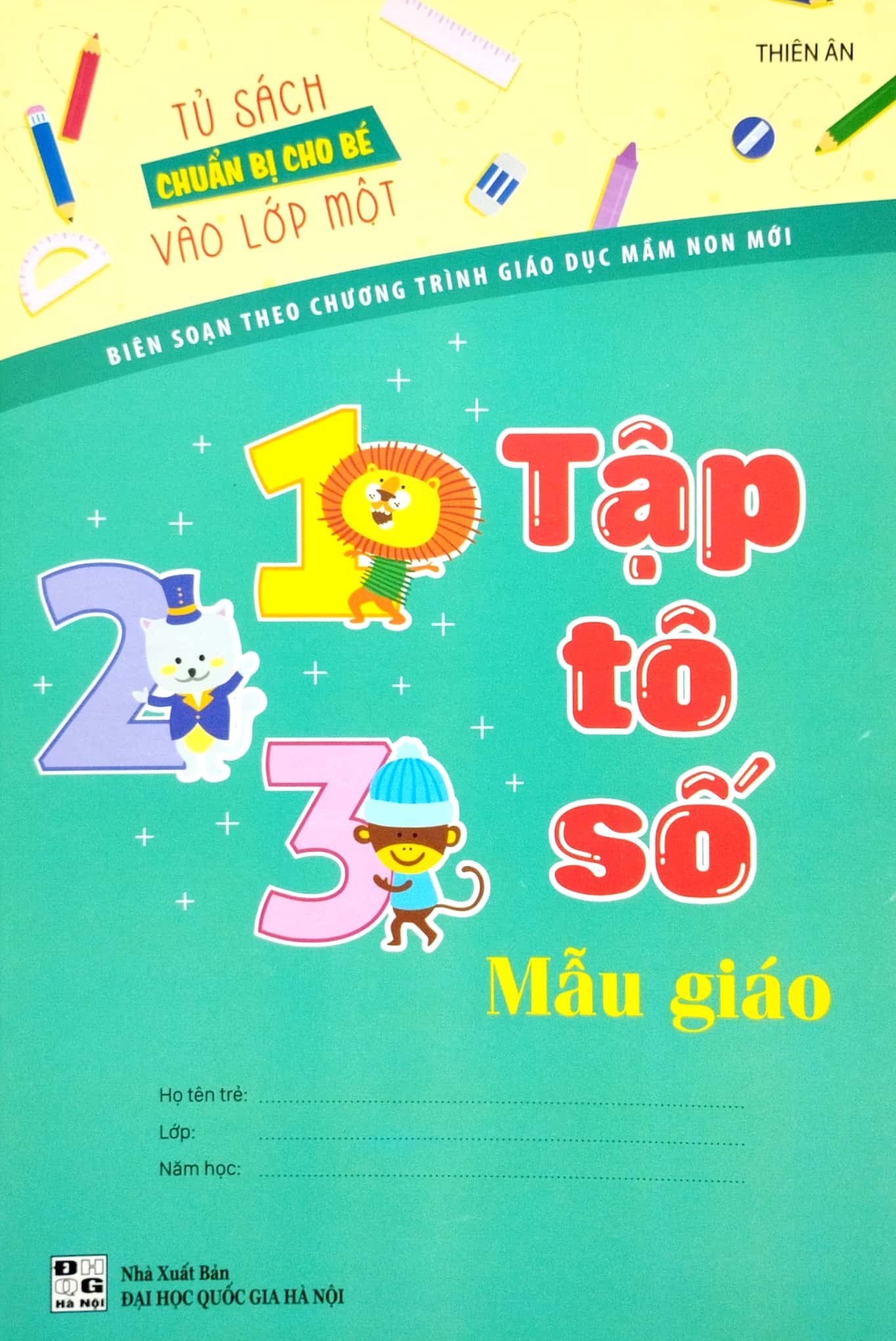 tủ sách bé chuẩn bị vào lớp một - tập tô số mẫu giáo - Ảnh 2