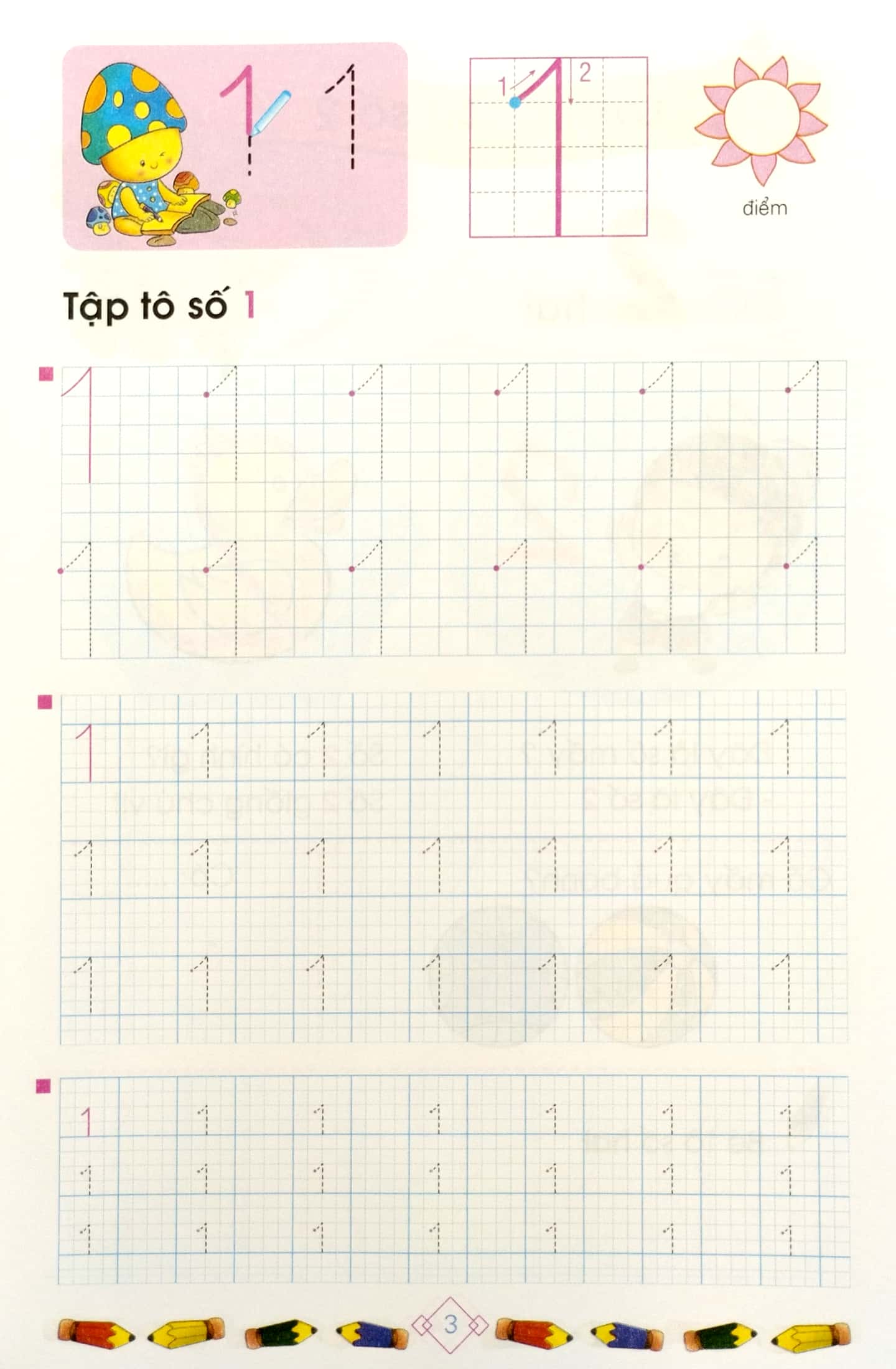 tủ sách bé chuẩn bị vào lớp một - tập tô số mẫu giáo - Ảnh 4